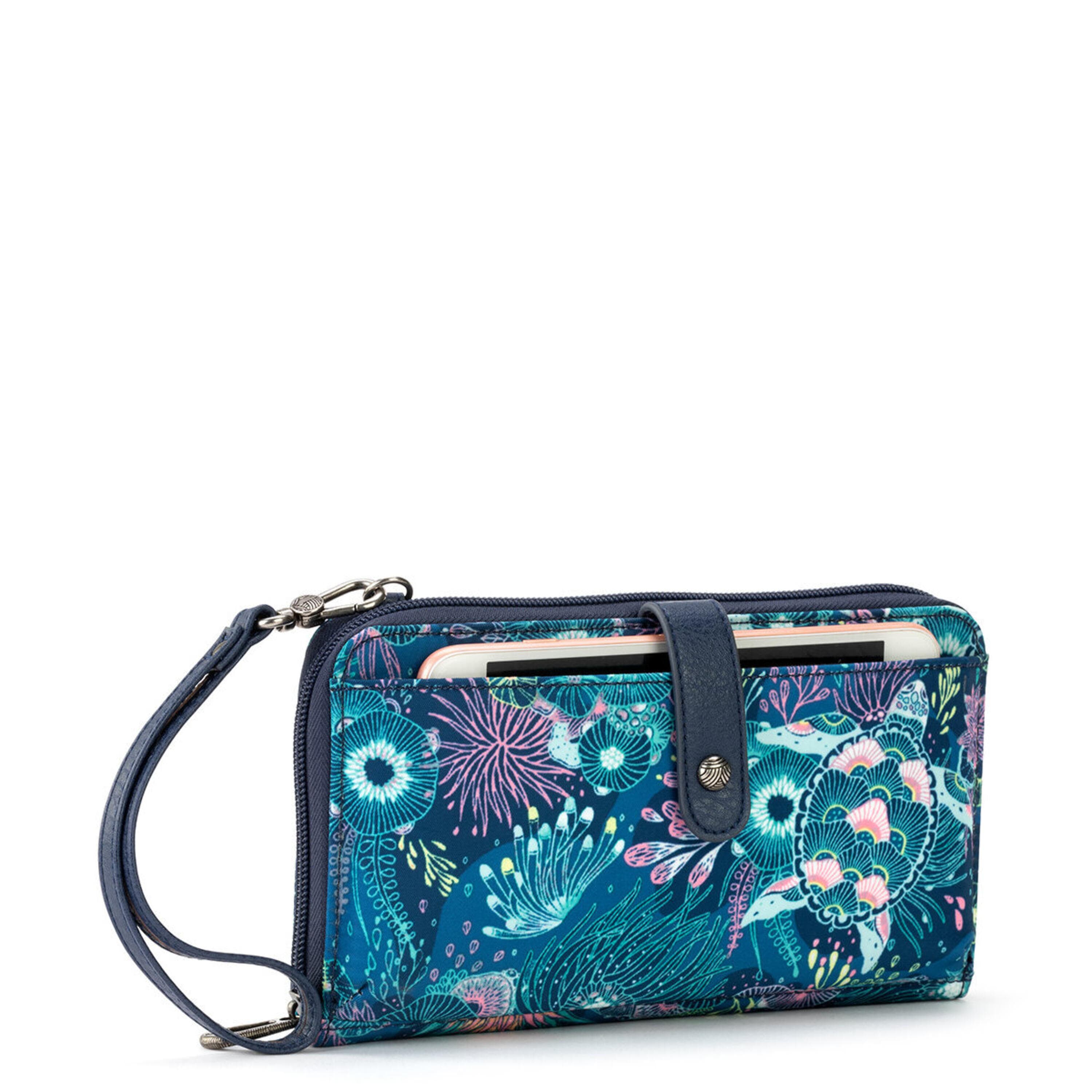 Cartera para smartphone - EcoTwill - Paisaje marino azul real