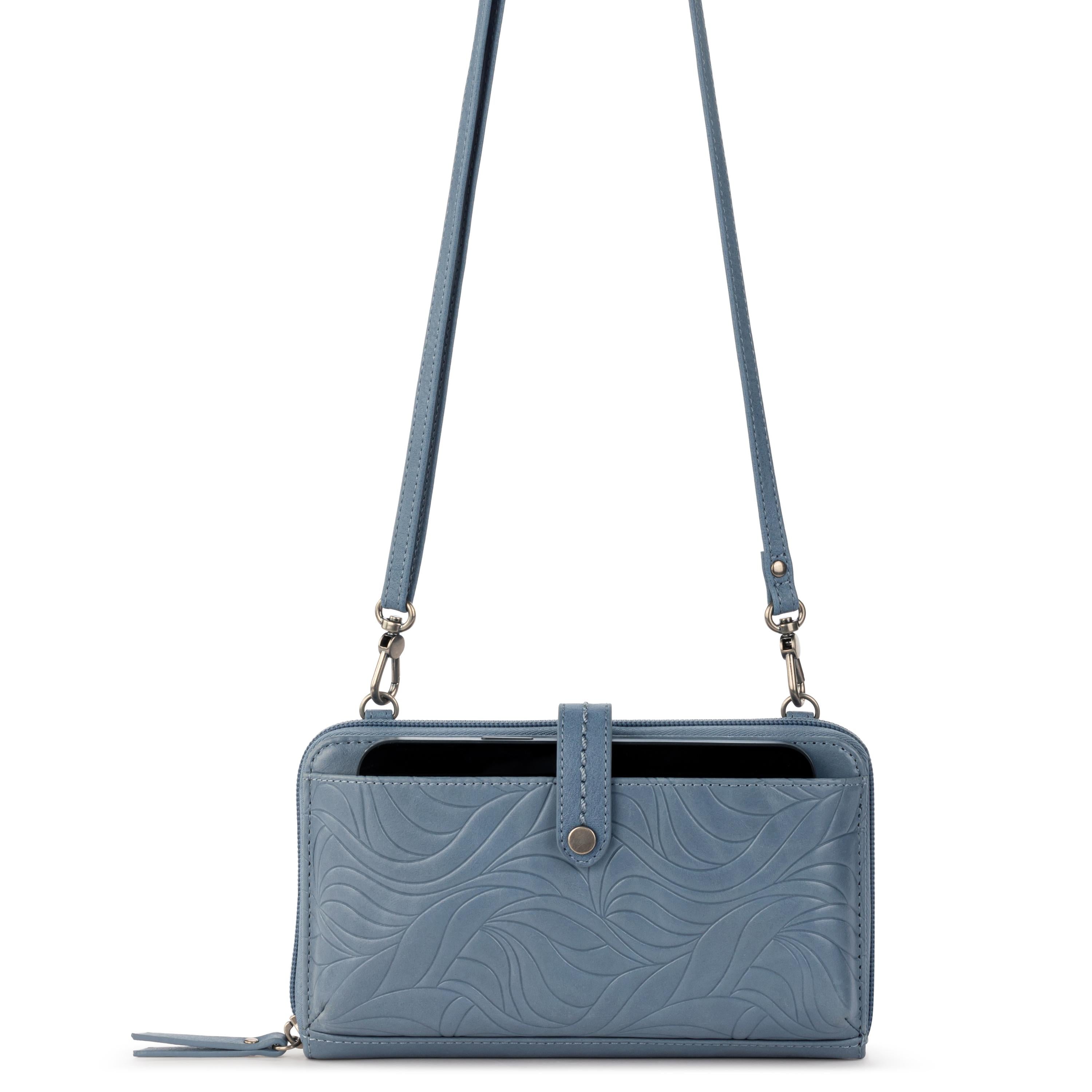 Cartera para smartphone Iris - Cuero - Ola marítima en relieve