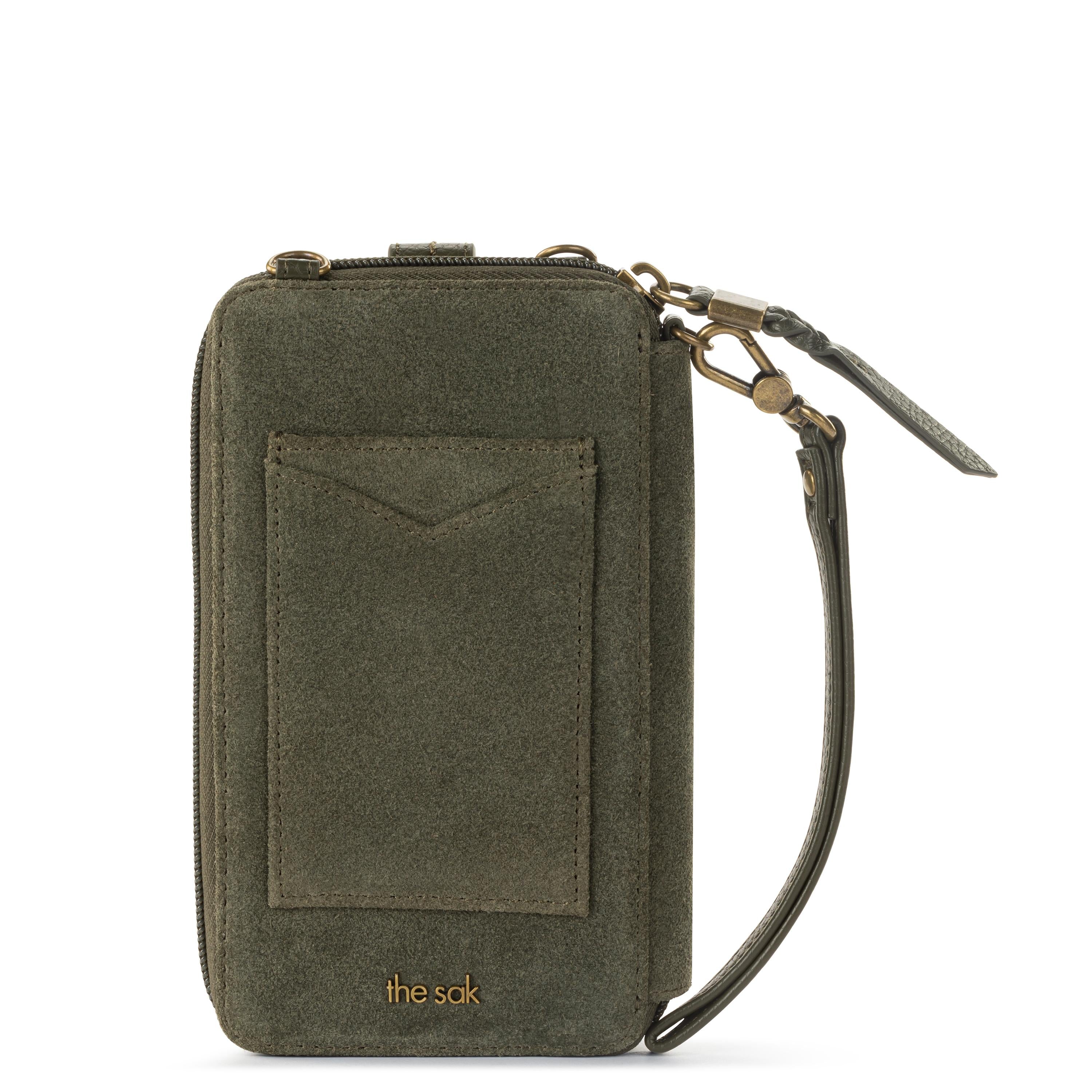 Cartera para smartphone Silverlake - Cuero - Ante musgo