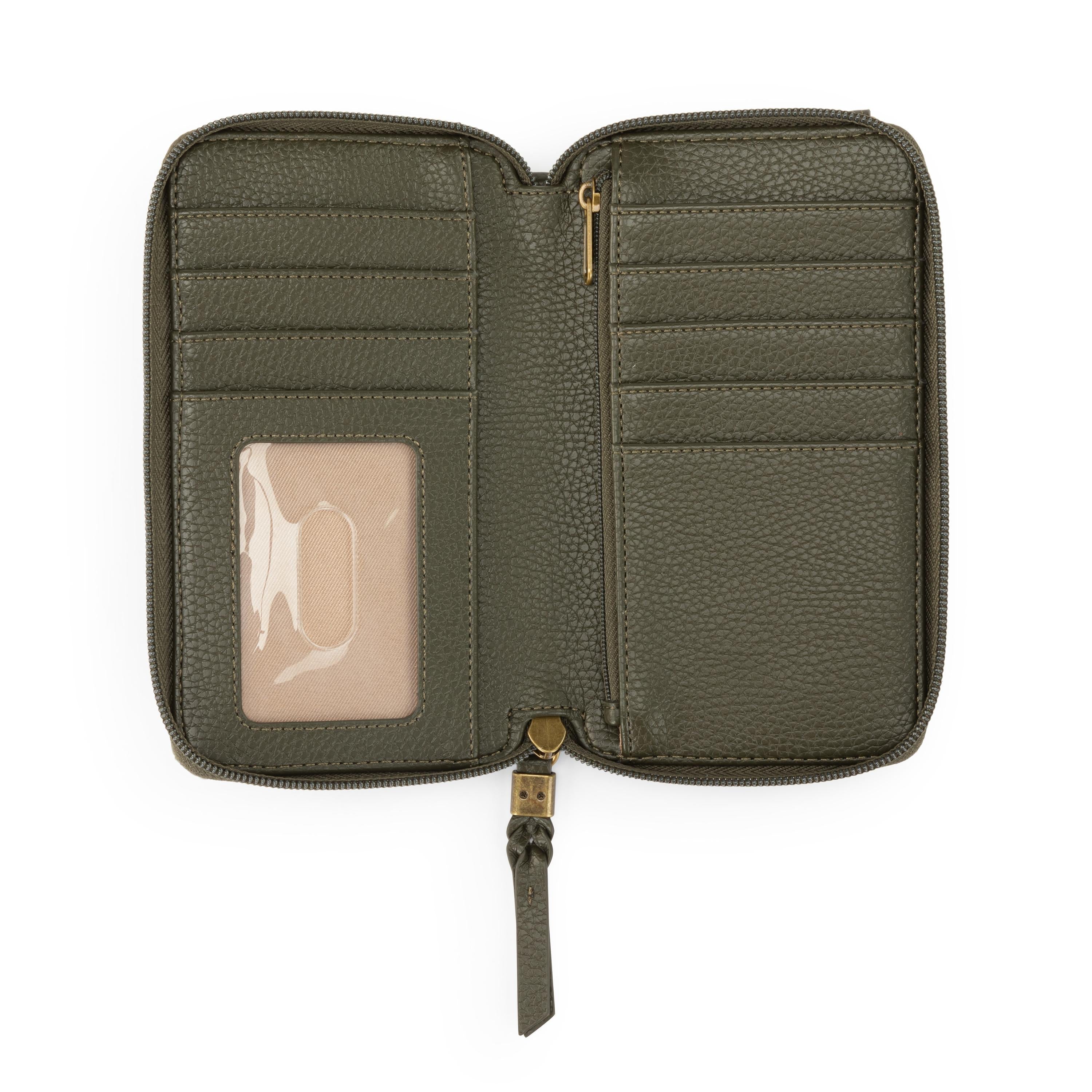 Cartera para smartphone Silverlake - Cuero - Ante musgo