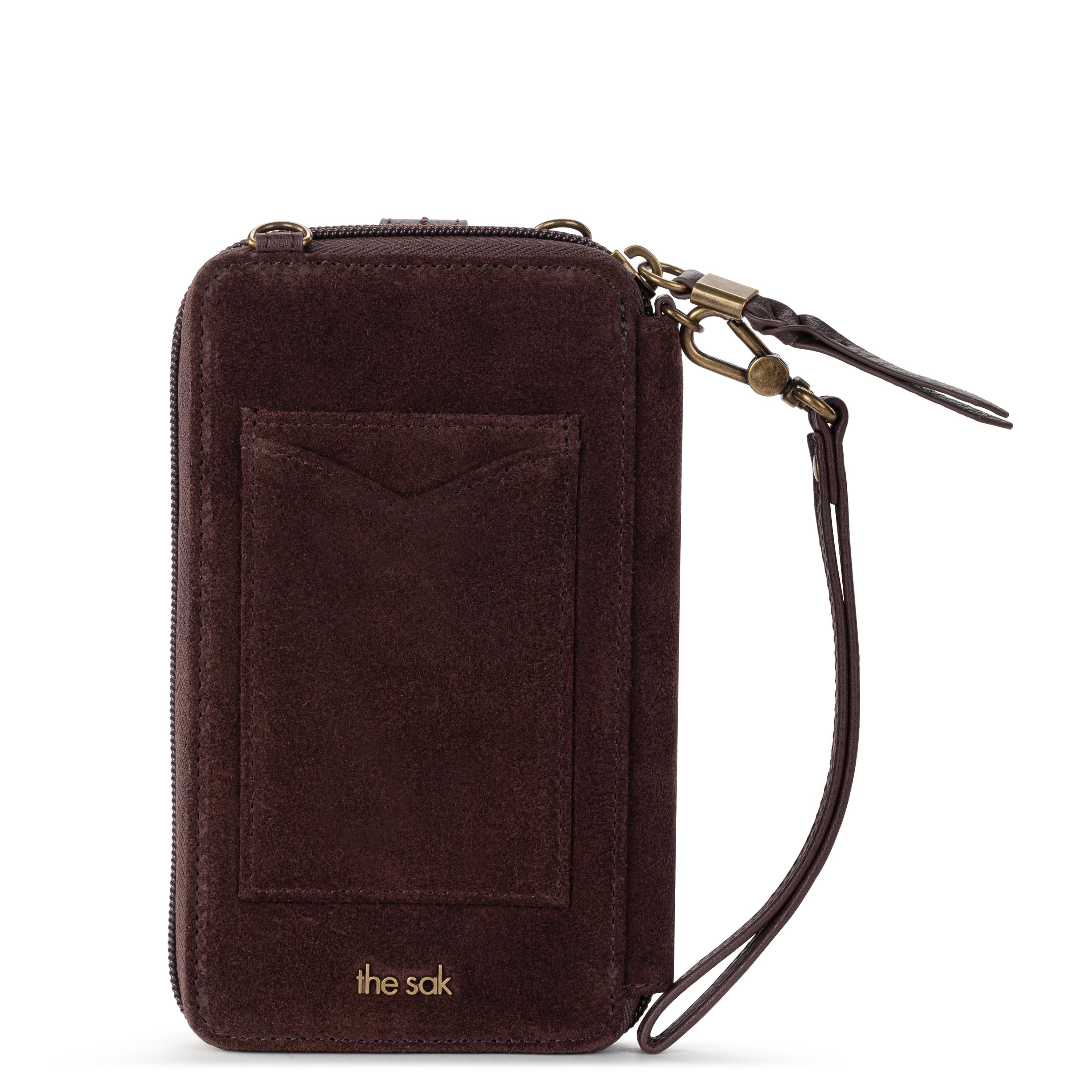 Cartera para smartphone Silverlake - Cuero - Gamuza color caoba