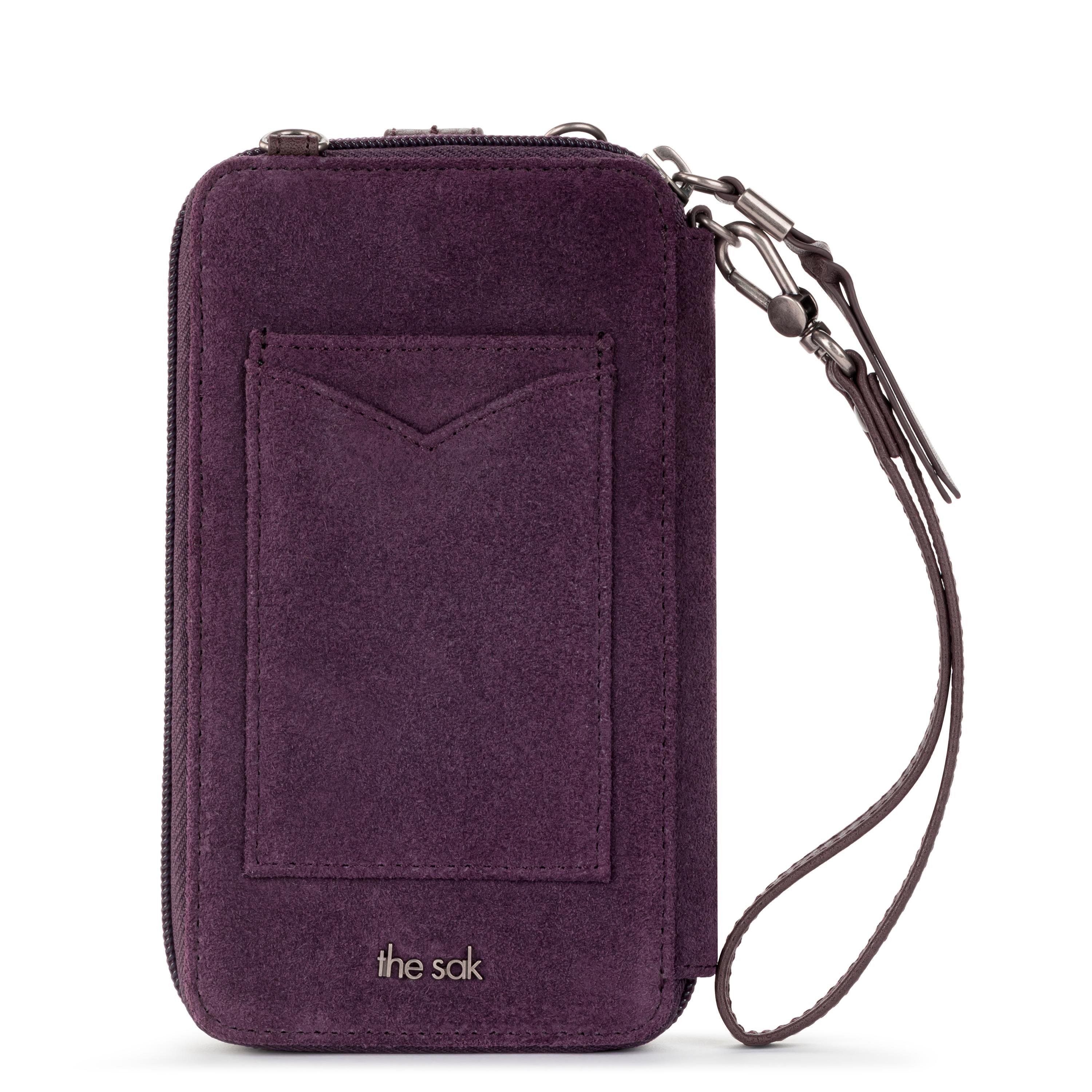 Cartera para smartphone Silverlake - Cuero - Gamuza color berenjena