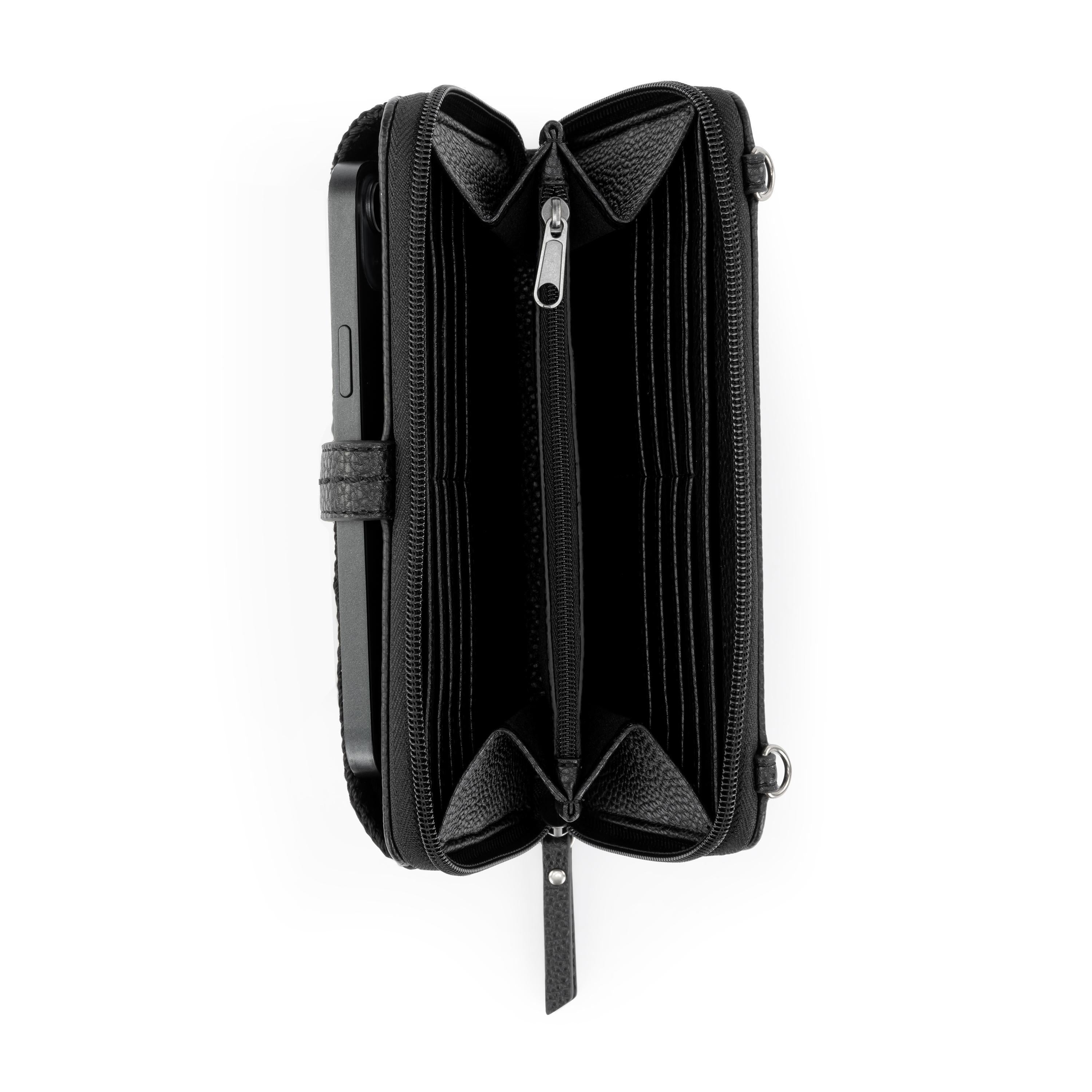 Cartera para smartphone Iris - Cuero - Negro