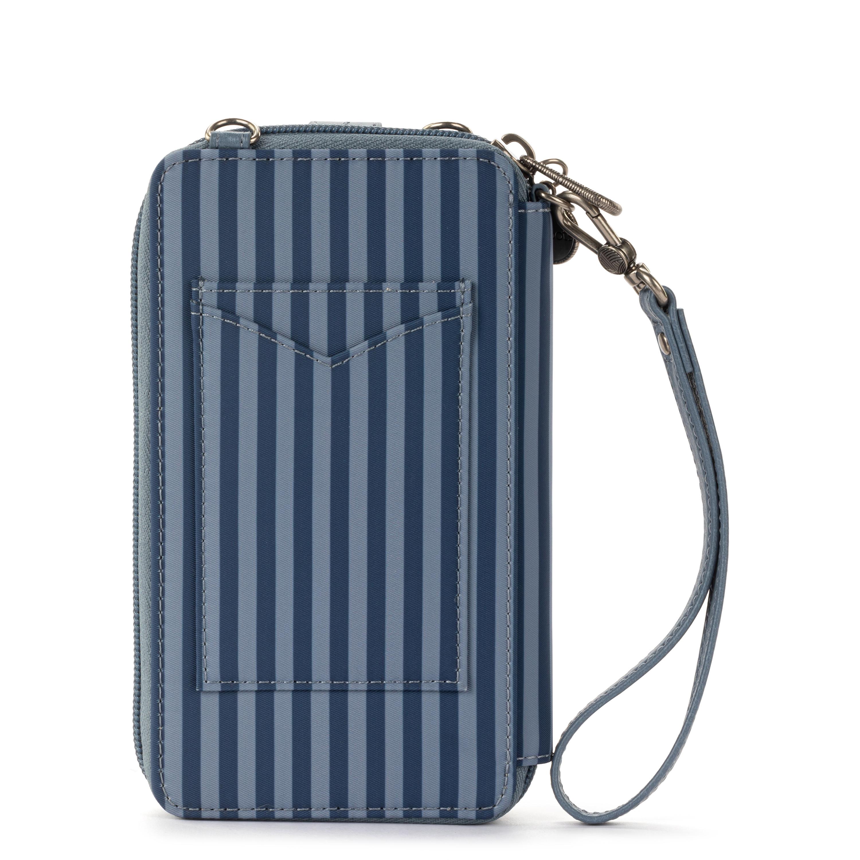 Cartera para smartphone Salinas - EcoTwill - Acolchado vintage de rombos y rayas múltiples