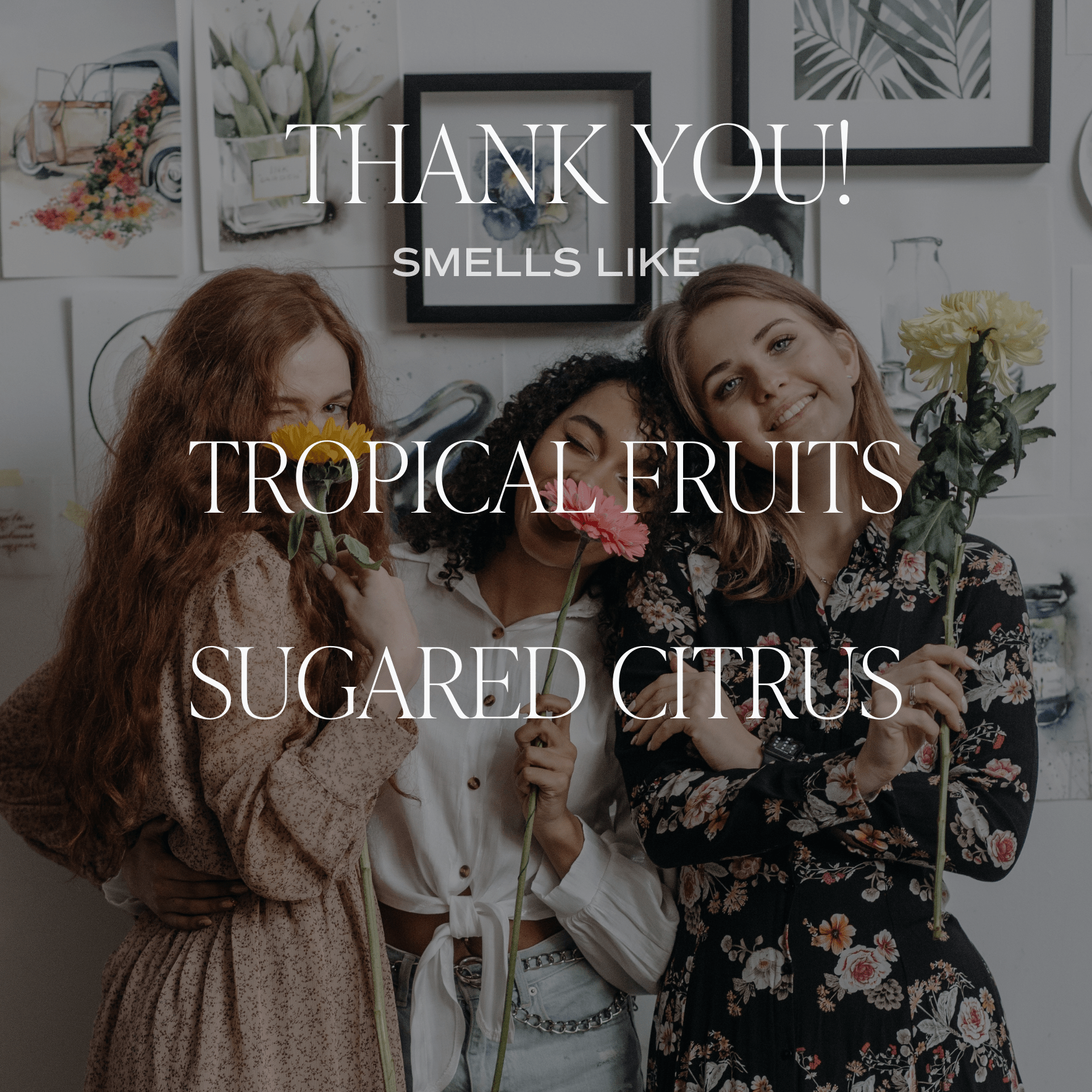 Vela de soja "Gracias" - Frasco transparente - 250 g (Island Air)