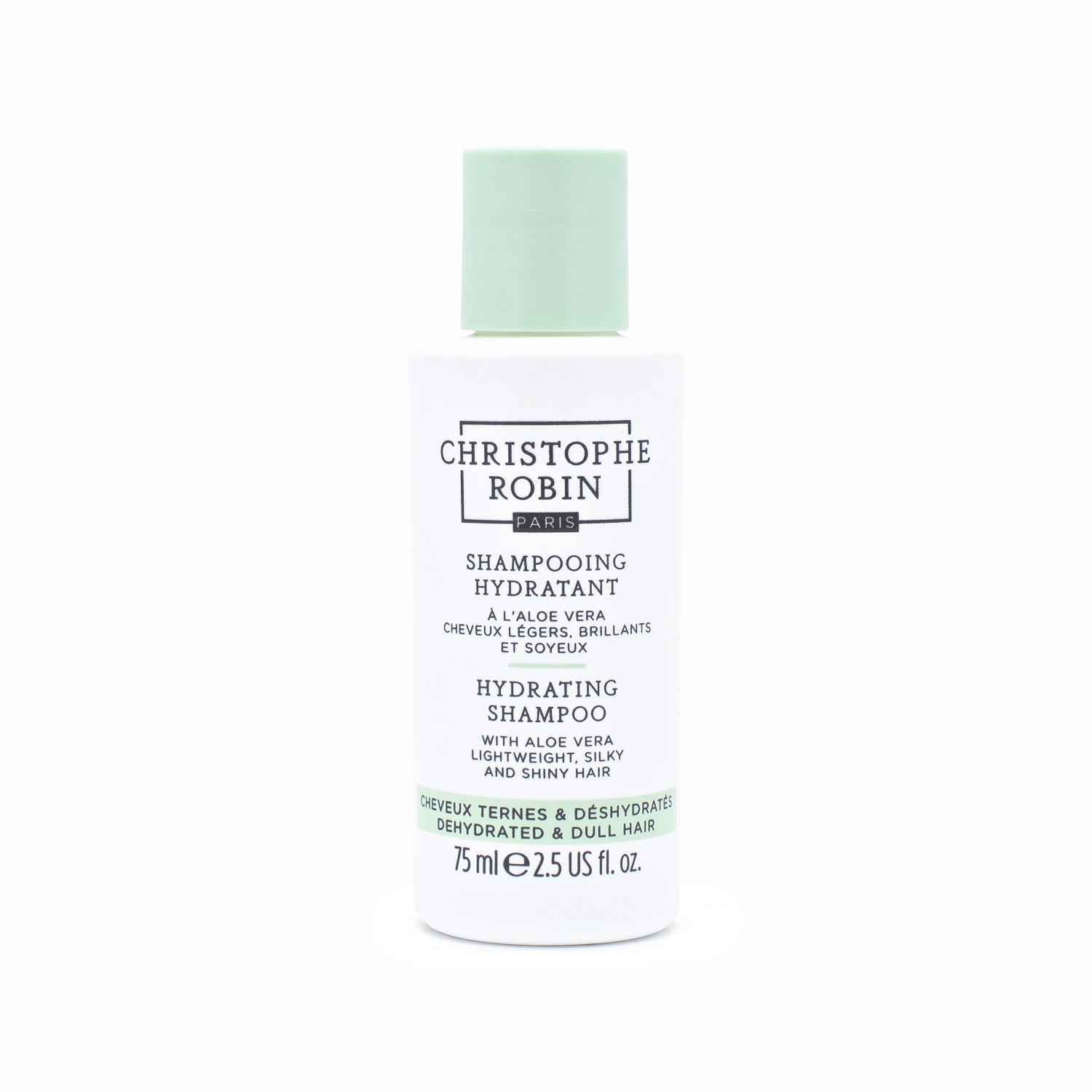 Champú hidratante con aloe vera CHRISTOPHE ROBIN 2.5 oz - Nuevo