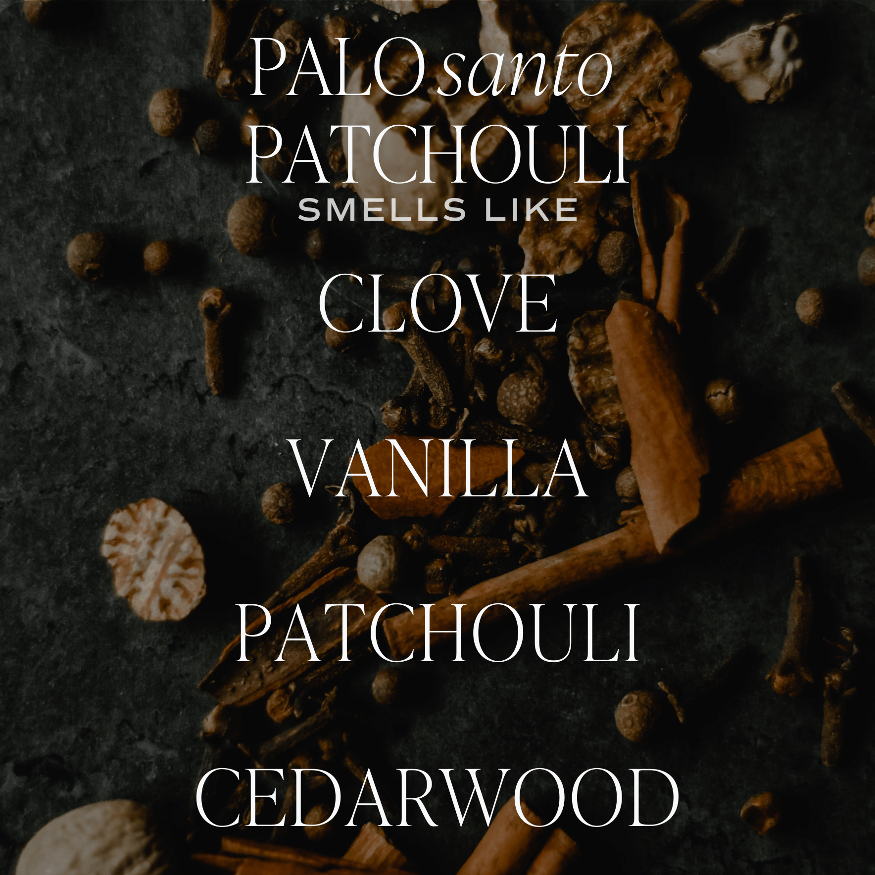 Palo Santo Patchouli Soy Candle - Tinted Glass Jar - 12 oz