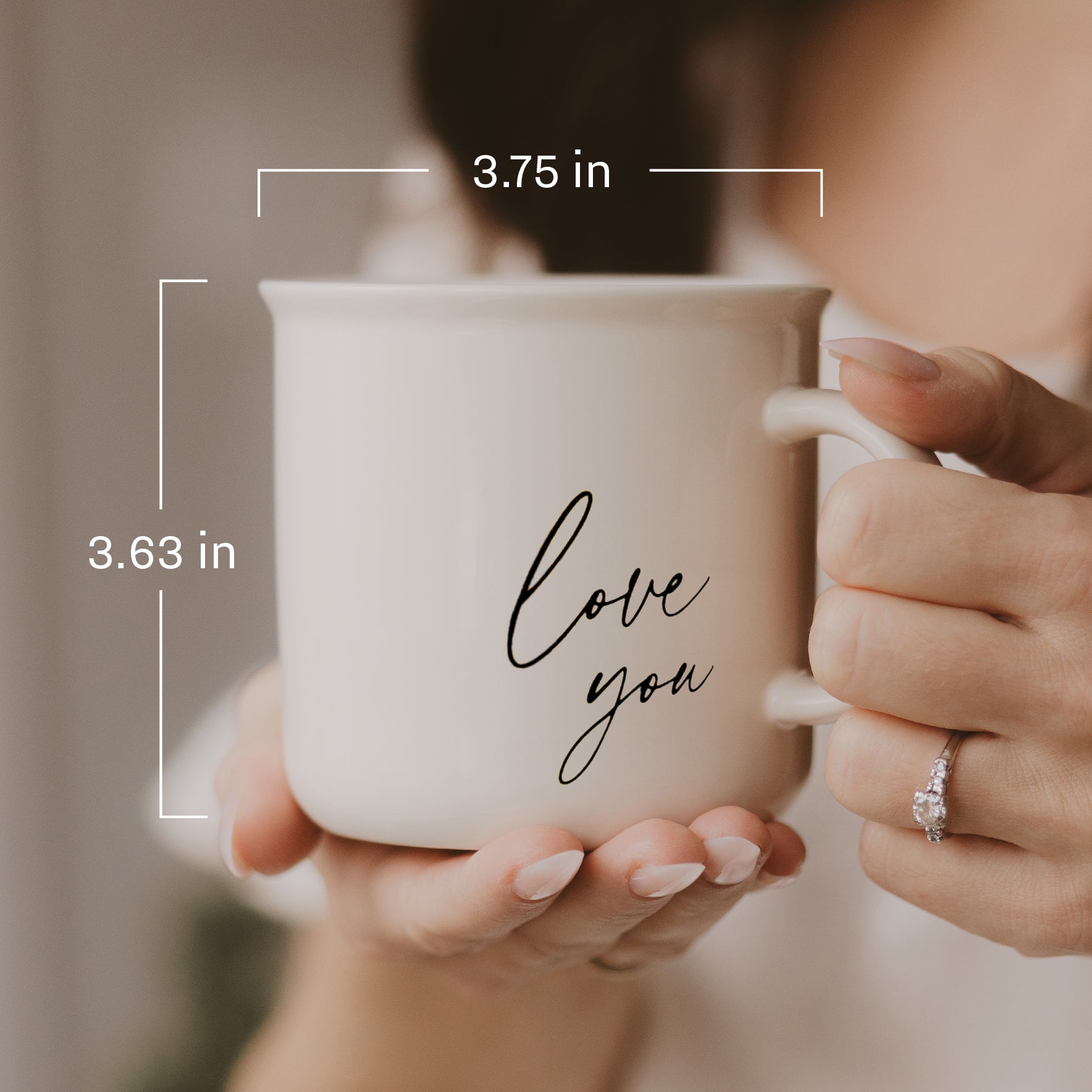 Taza de café "Te amo" de 325 ml