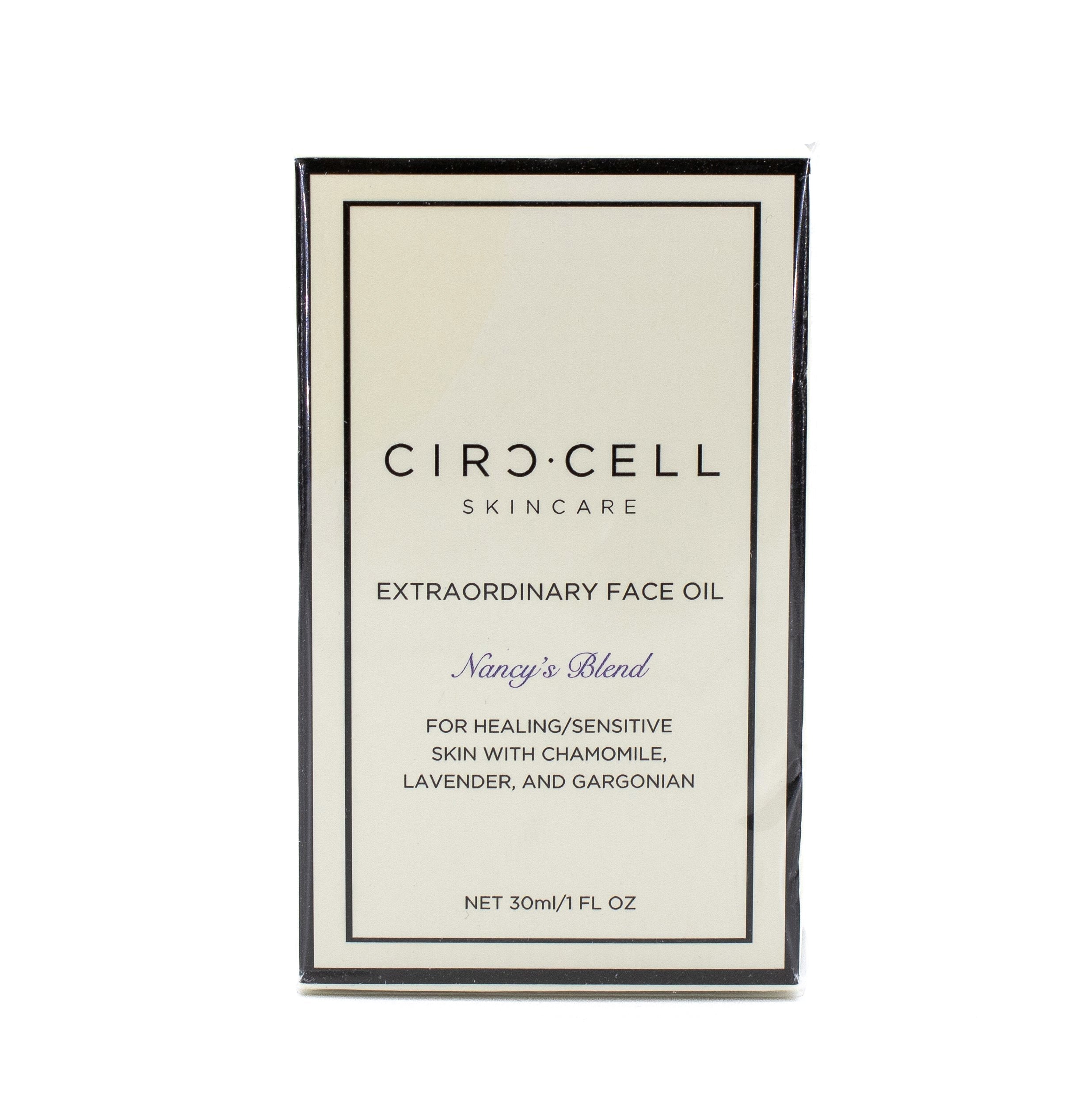 Aceite facial extraordinario CIRC-CELL, mezcla de Nancy para pieles sensibles y en proceso de curación, 1 oz - Nuevo