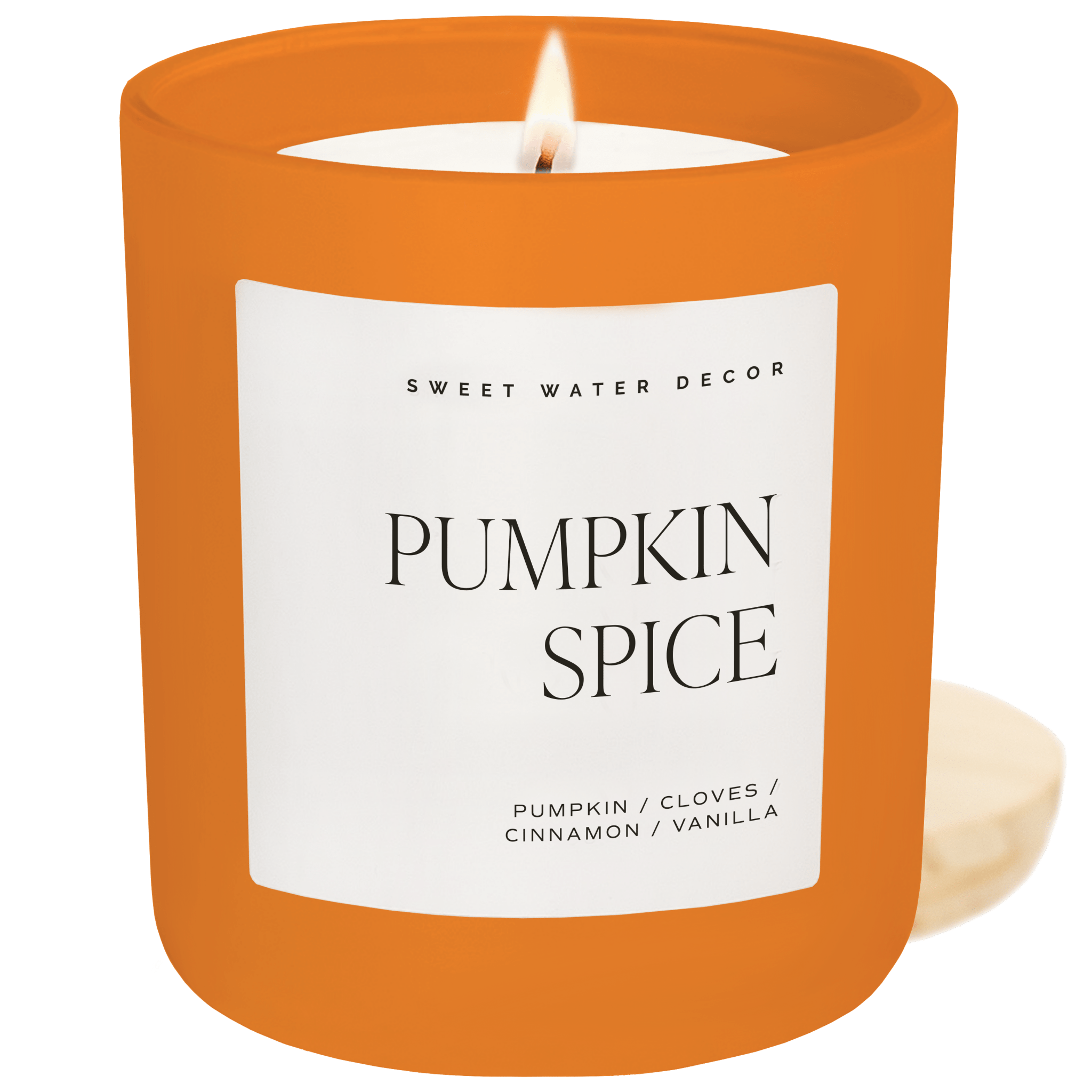 Vela de soja con sabor a calabaza y especias - Tarro naranja mate - 15 oz