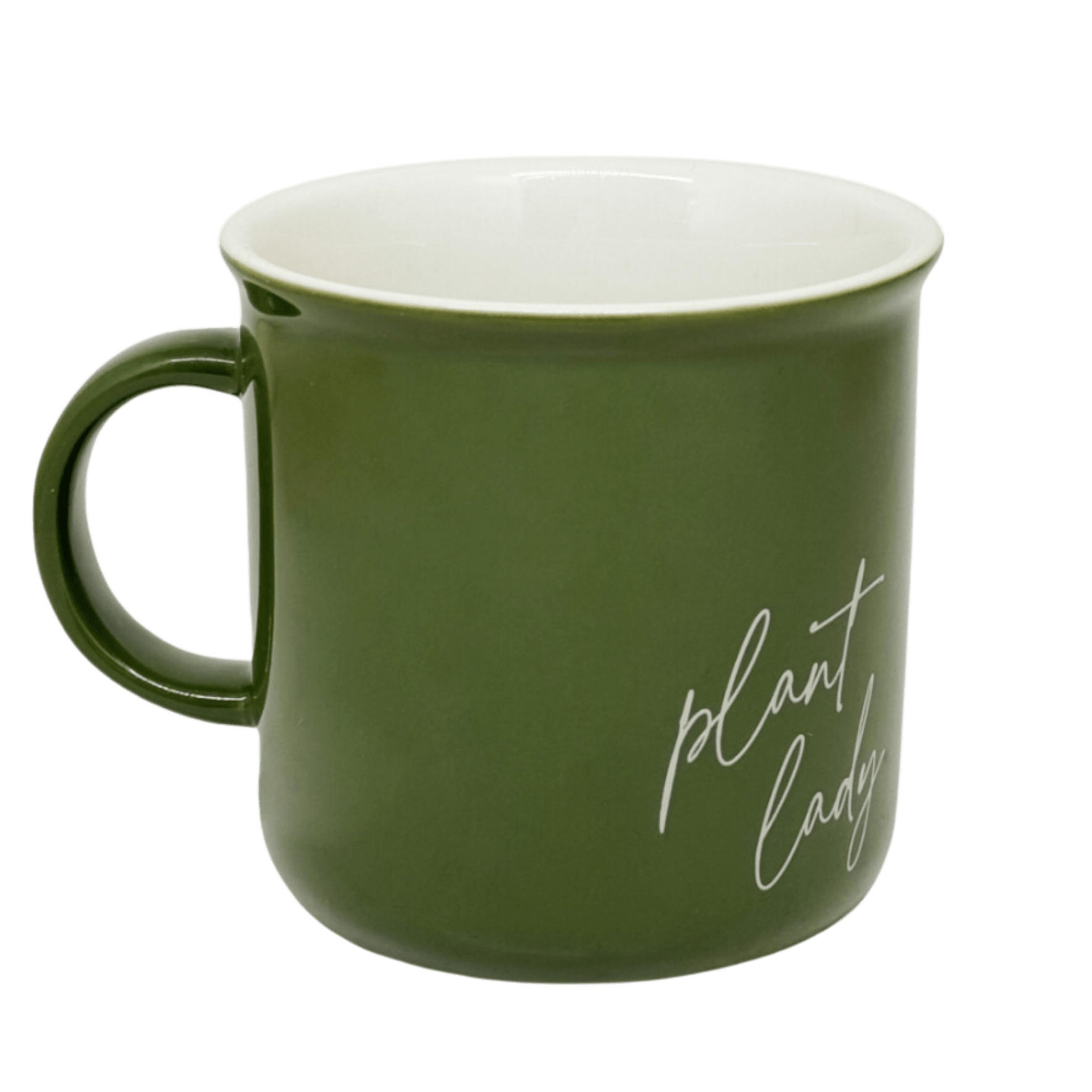 Taza de café verde Plant Lady de 325 ml