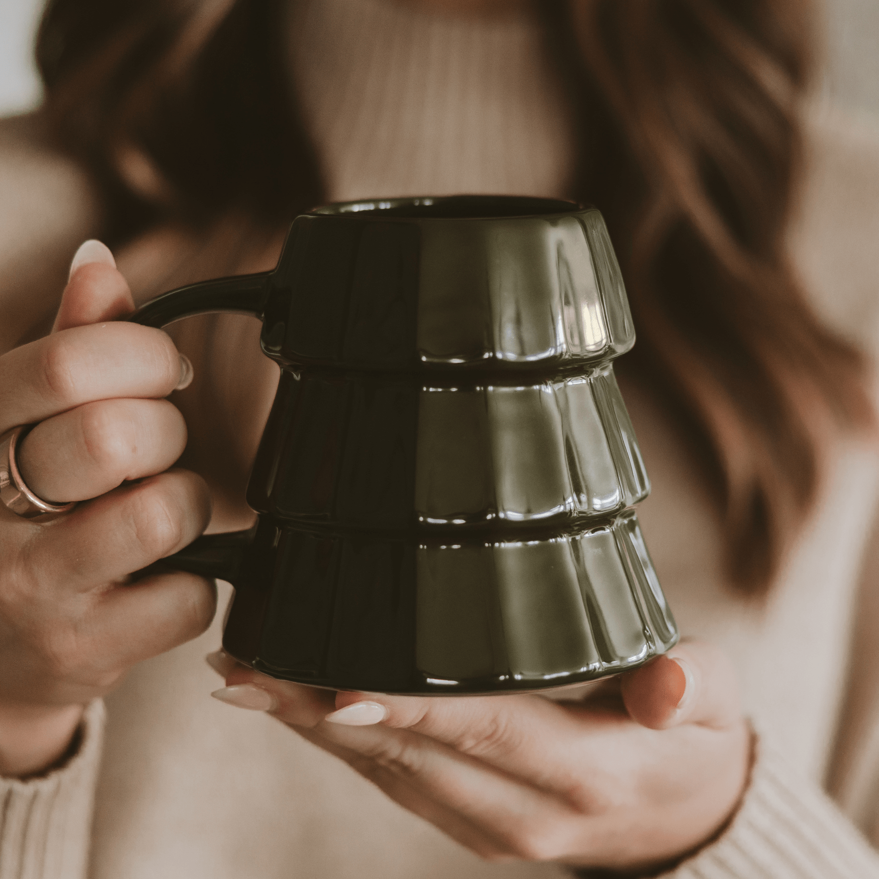 Green Tree 17oz. Figurine Coffee Mug