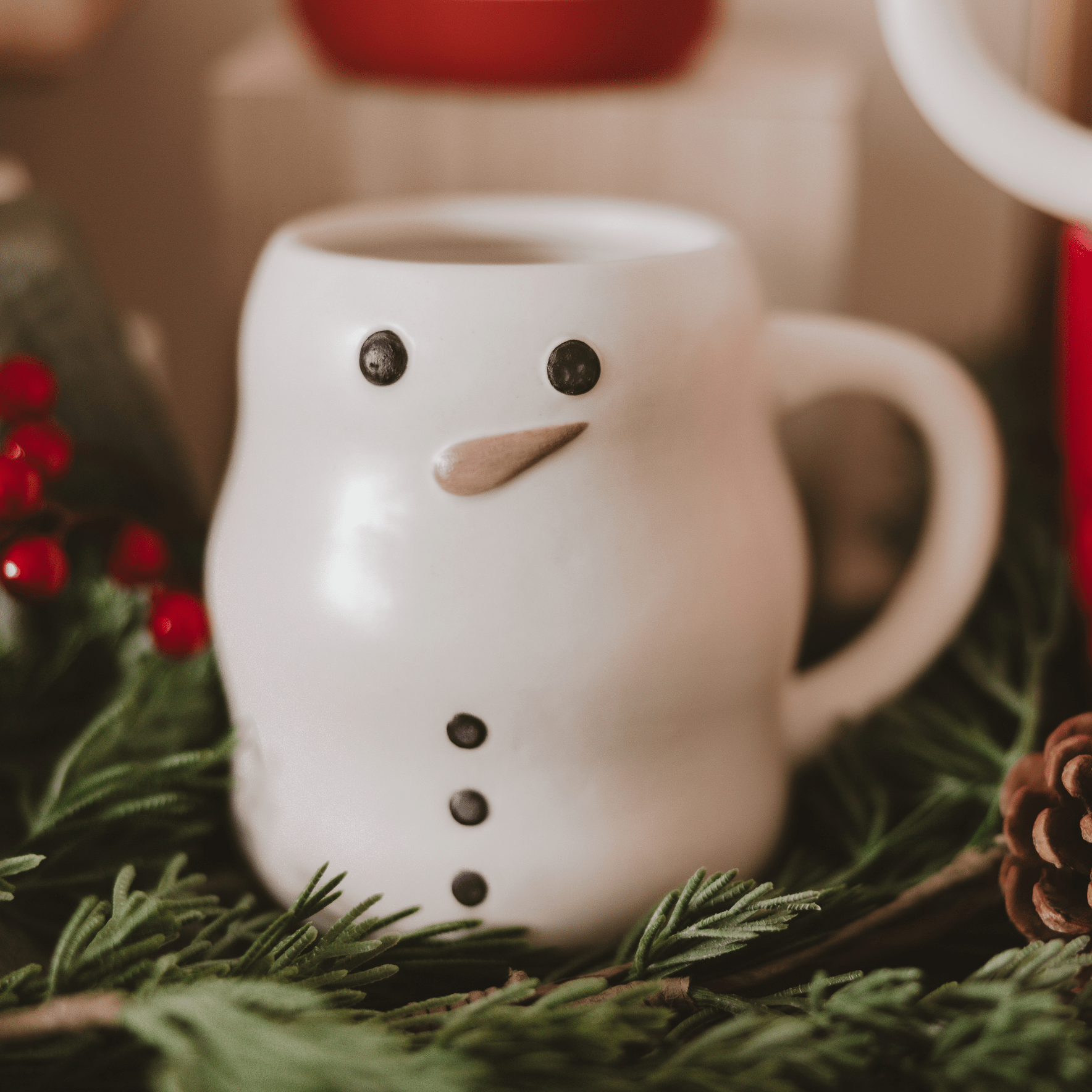 Snowman 21oz. Figurine Coffee Mug