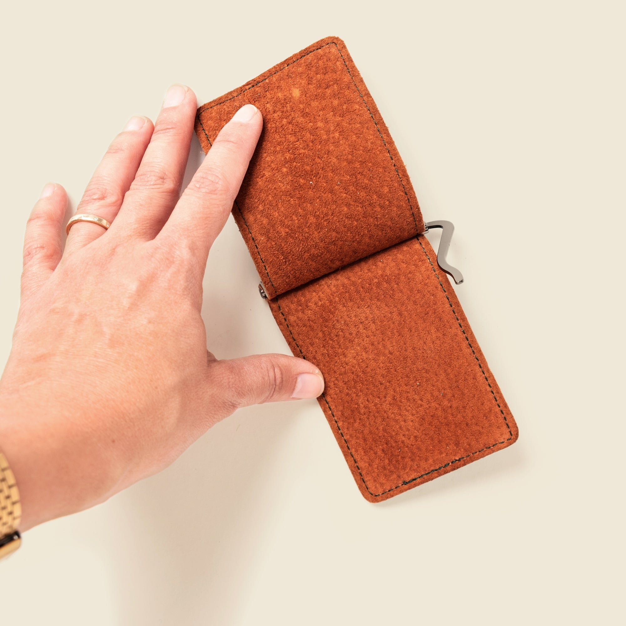 Billetera con clip para billetes - Verde