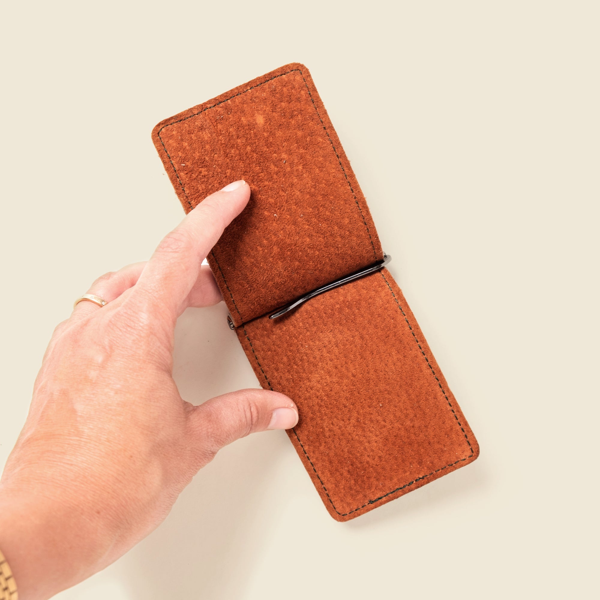 Billetera con clip para billetes - Verde