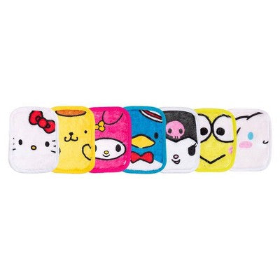 Borrador de maquillaje Hello Kitty y sus amigos, set de 7 días, 7 unidades - Nuevo