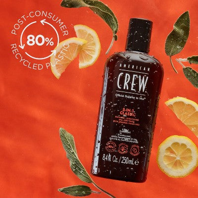 American Crew 3-in-1 Shampoo, Conditioner and Body Wash 15.2 fl oz - Imperfect Container