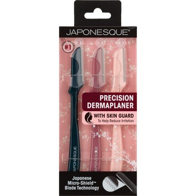 Cepillos de afeitar faciales Dermaplaner de precisión JAPONESQUE (3 unidades) - Nuevos