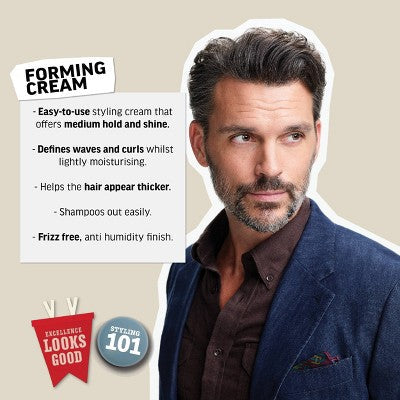 American Crew Men's Medium Hold and Medium Shine  Forming Gel Cream 3oz - New