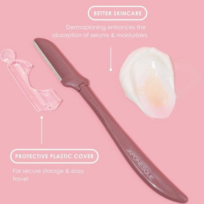 Cepillos de afeitar faciales Dermaplaner de precisión JAPONESQUE (3 unidades) - Nuevos