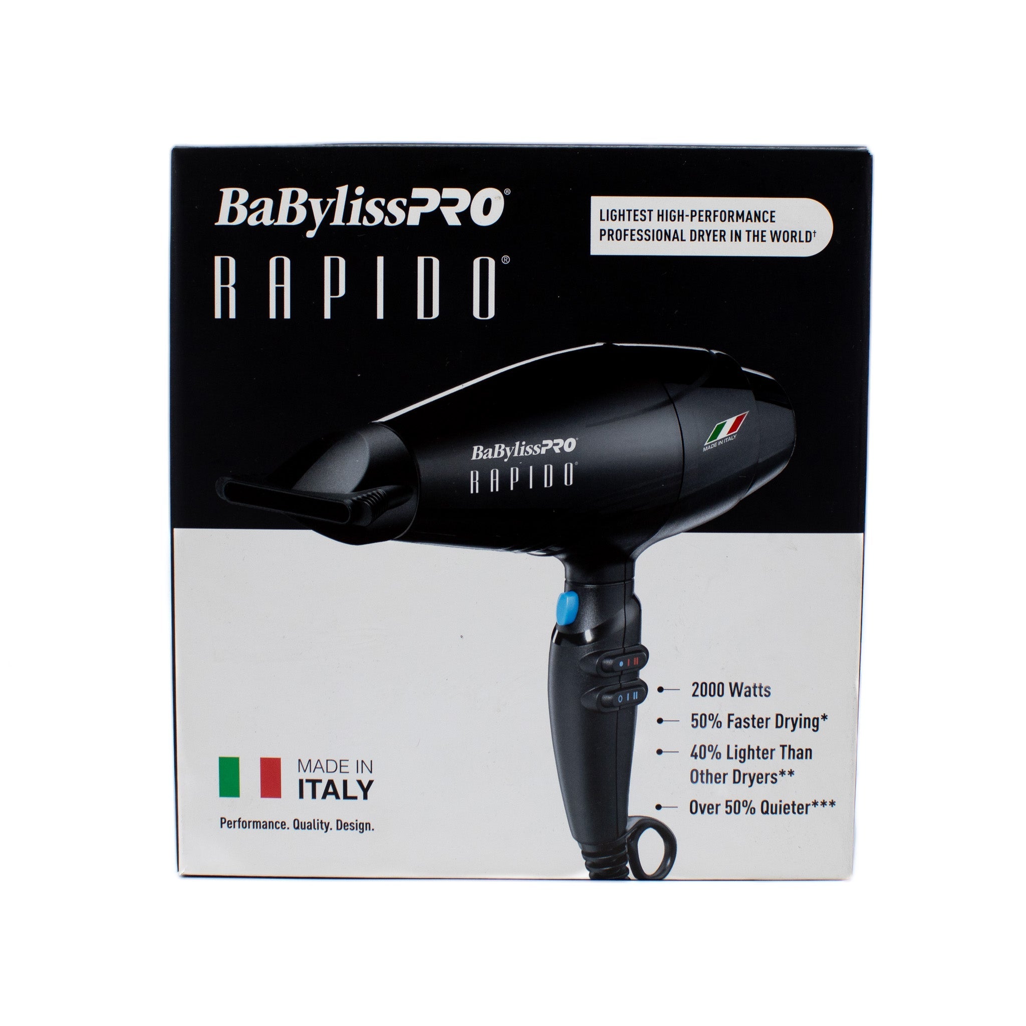 Secador de pelo BaBylissPRO Italian Rapido - Nuevo