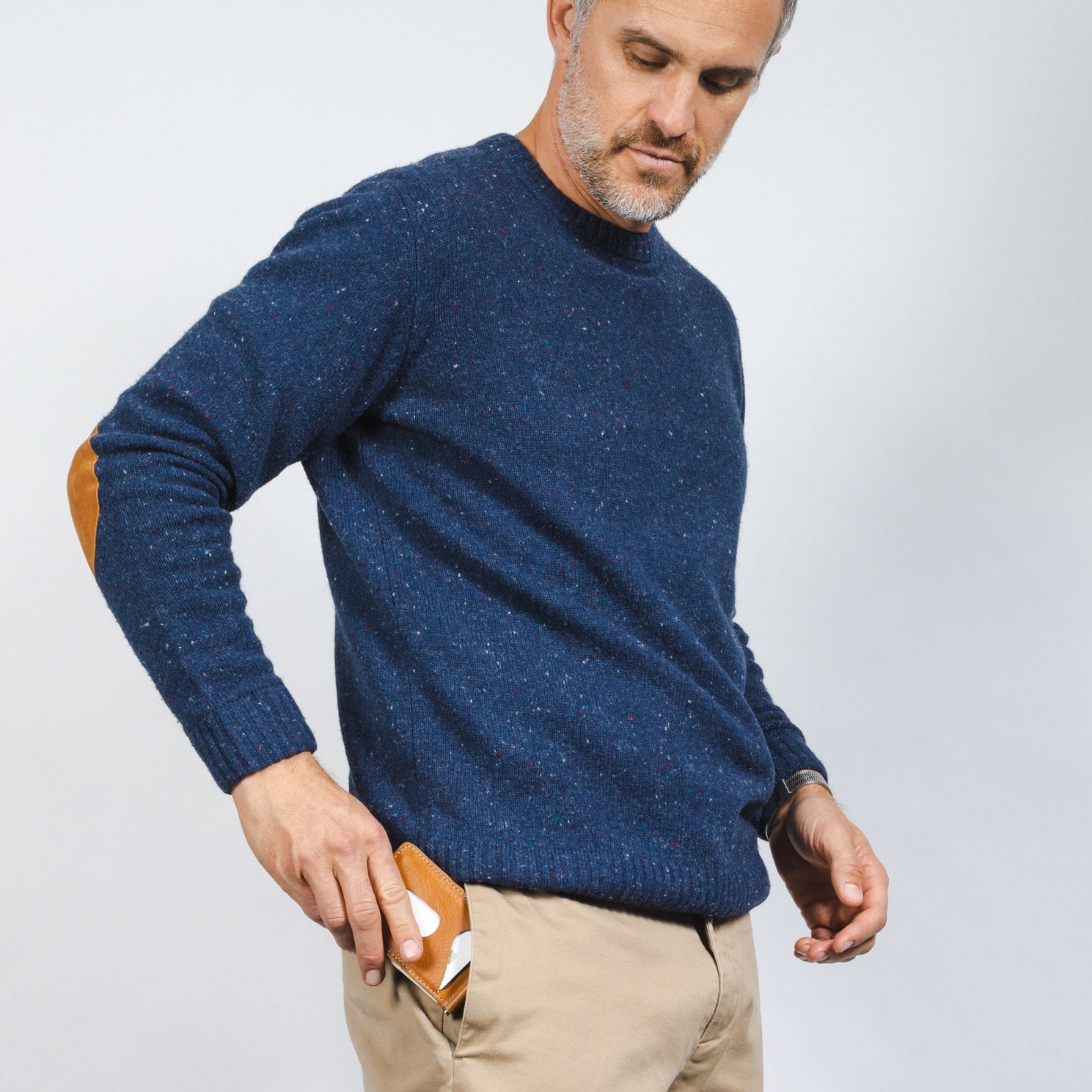 Billetera con clip para billetes - Natural