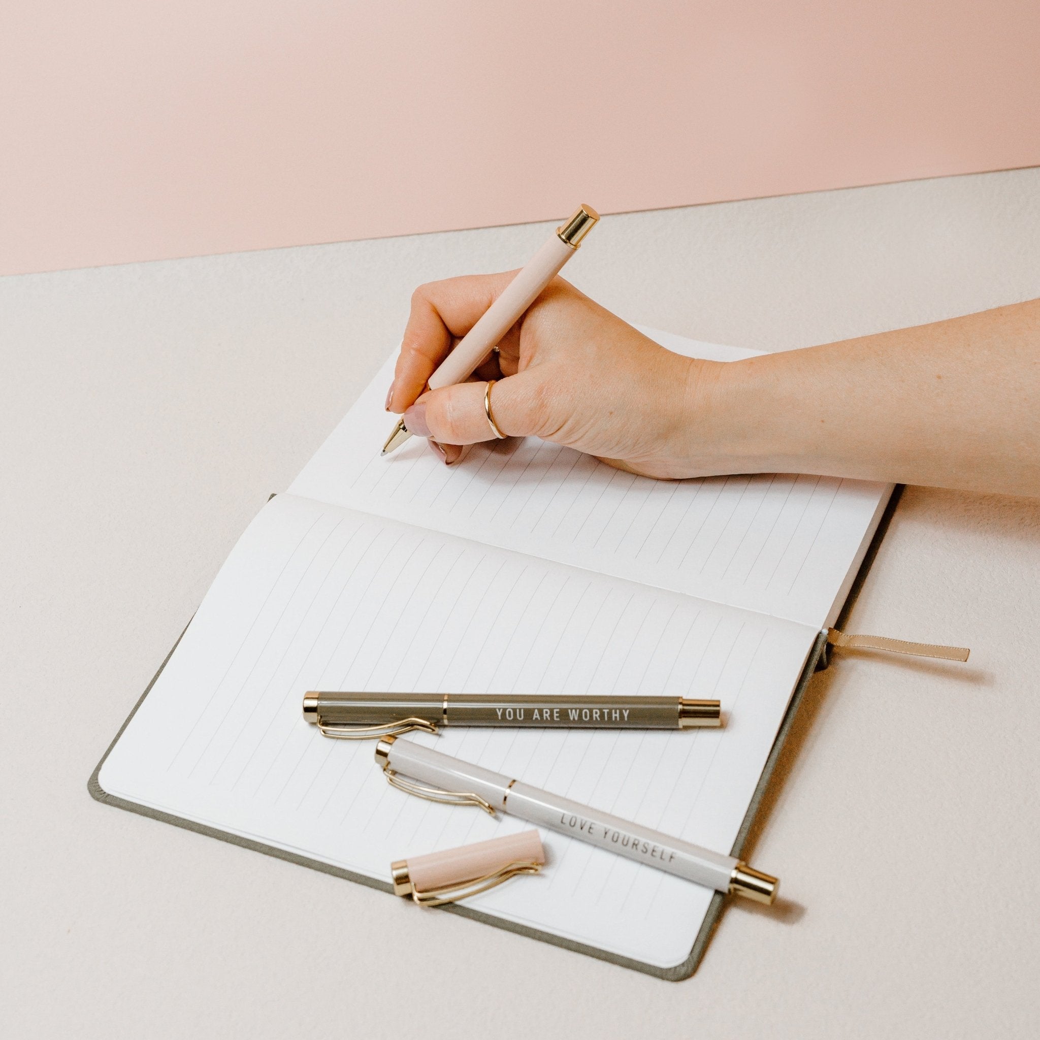 Juego de bolígrafos de metal Go For It