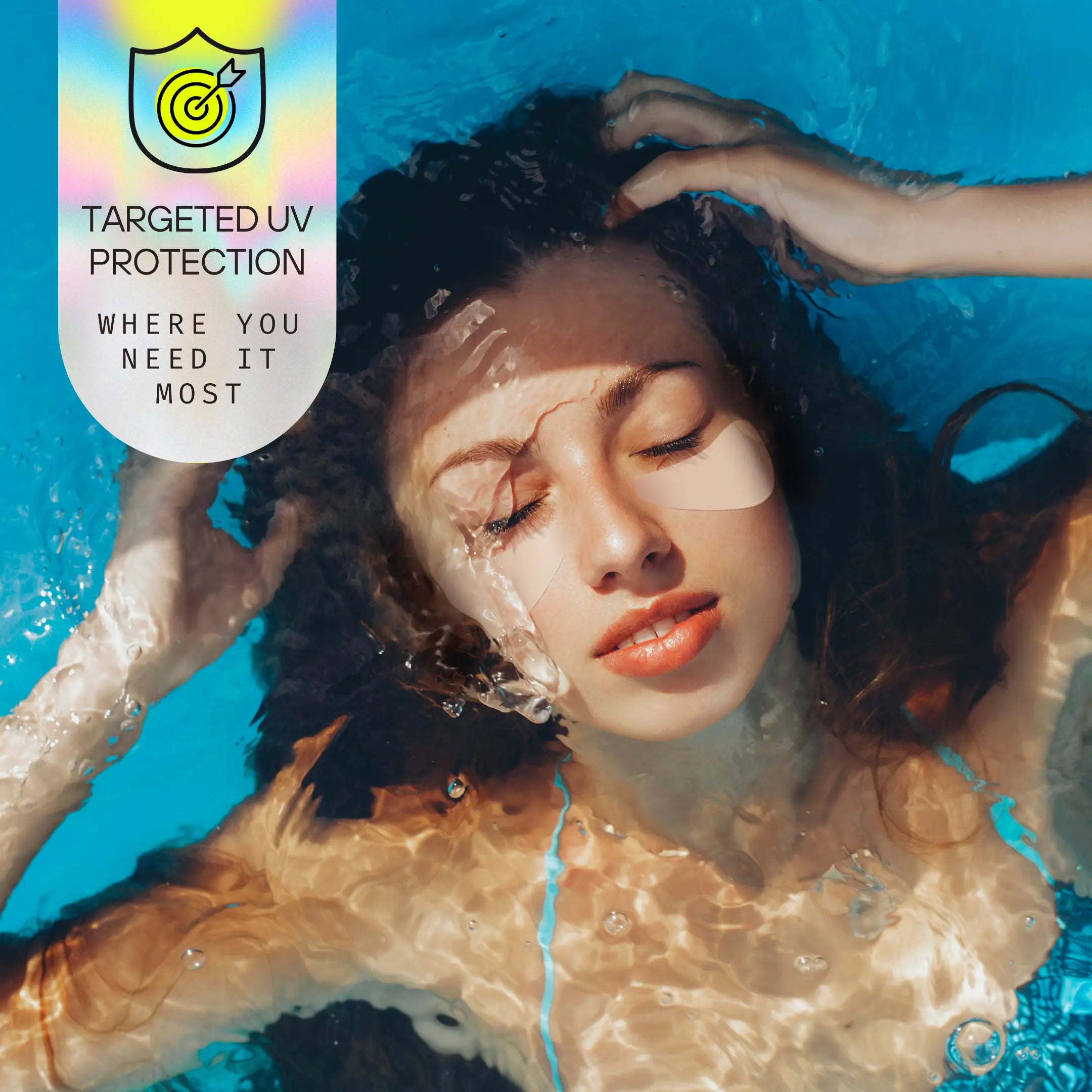 Protección UV debajo de los ojos