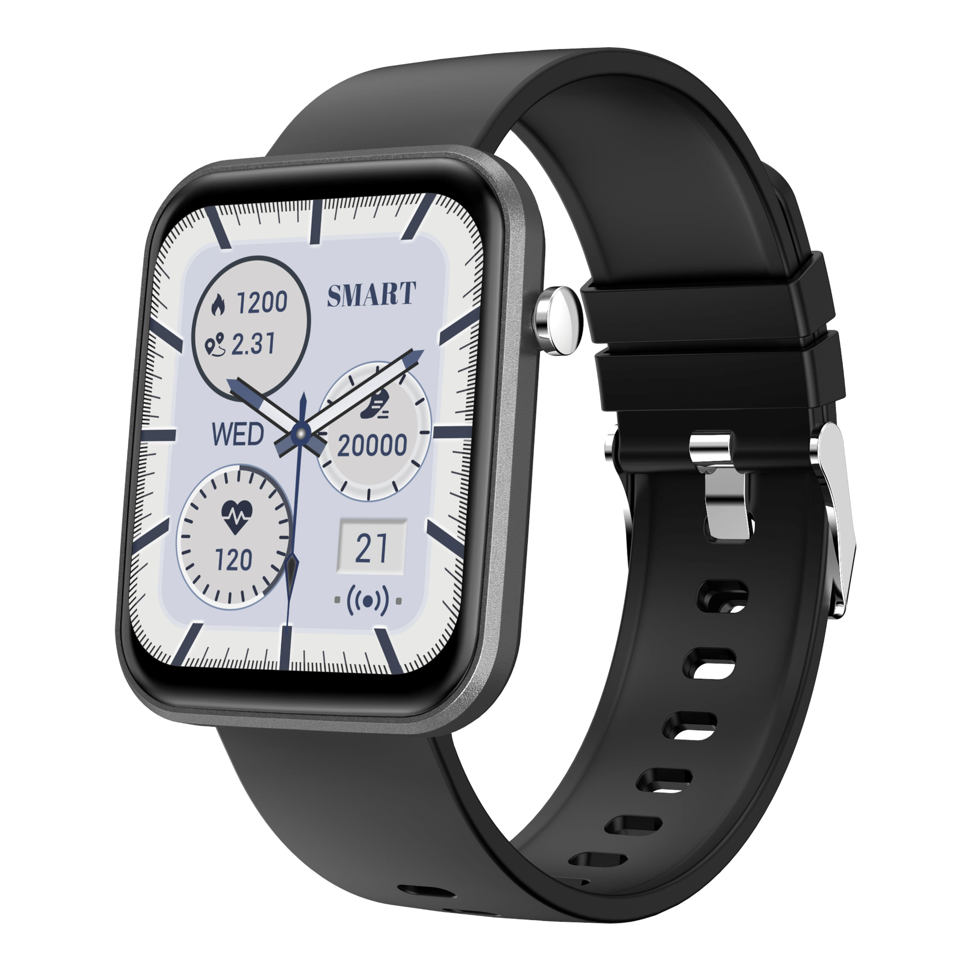 Advanced Smartwatch with Three Interchangeable Bands – Wellness & Activity Tracker