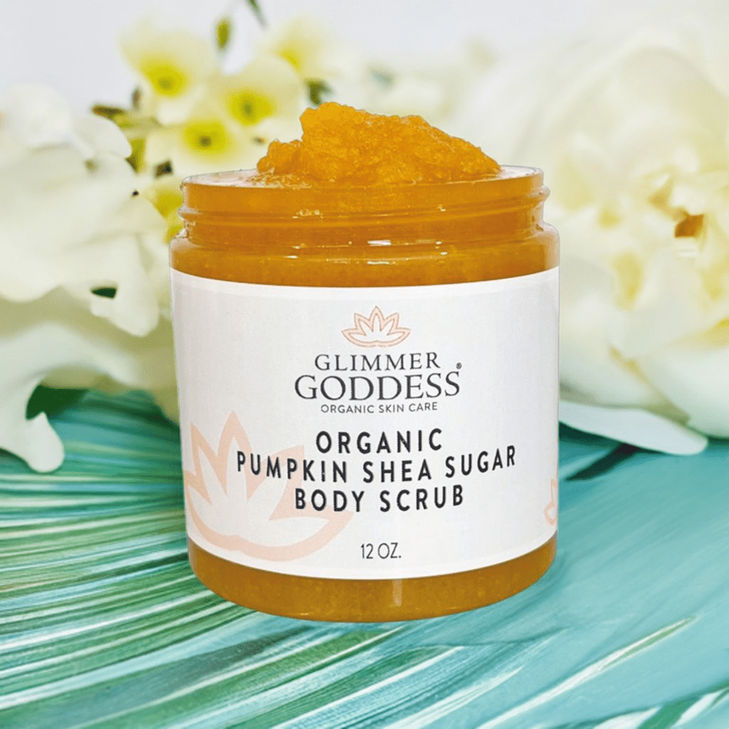 Organic Pumpkin Body Scrub with Shea & Brown Sugar by Glimmer Goddess