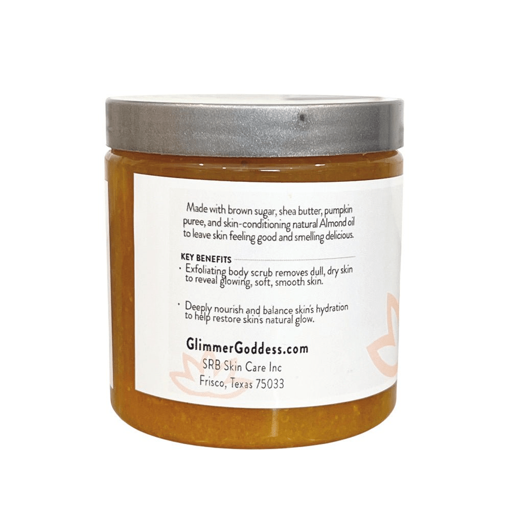 Organic Pumpkin Body Scrub with Shea & Brown Sugar by Glimmer Goddess