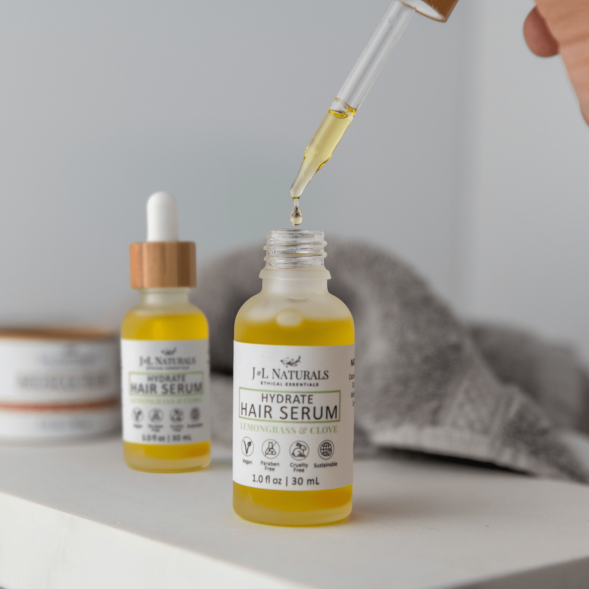 Hair Serum Duo – Plant-Powered Oils for Growth, Hydration & Strength