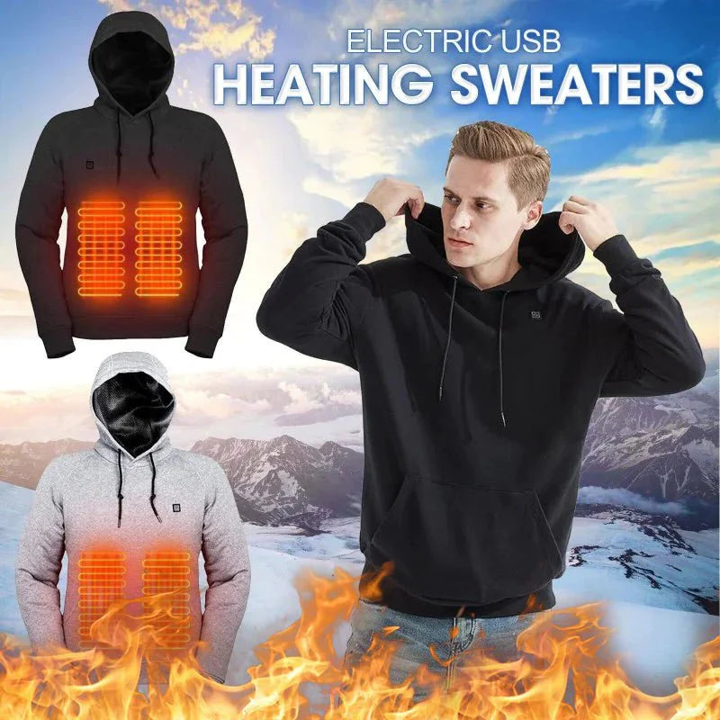 Heated Jacket for Winter with USB Power and Adjustable Heat