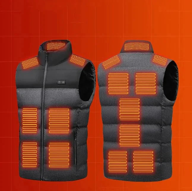 Heated Vest for Men and Women, 15-Zone USB Warmth