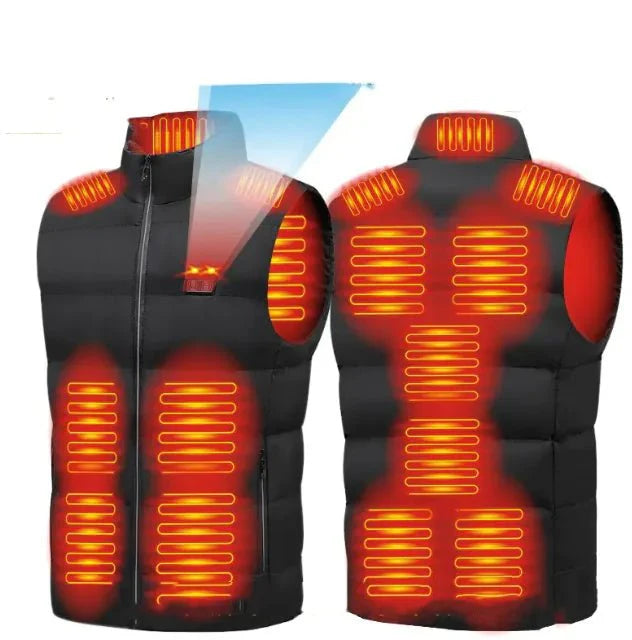 Heated Vest for Men and Women, 15-Zone USB Warmth