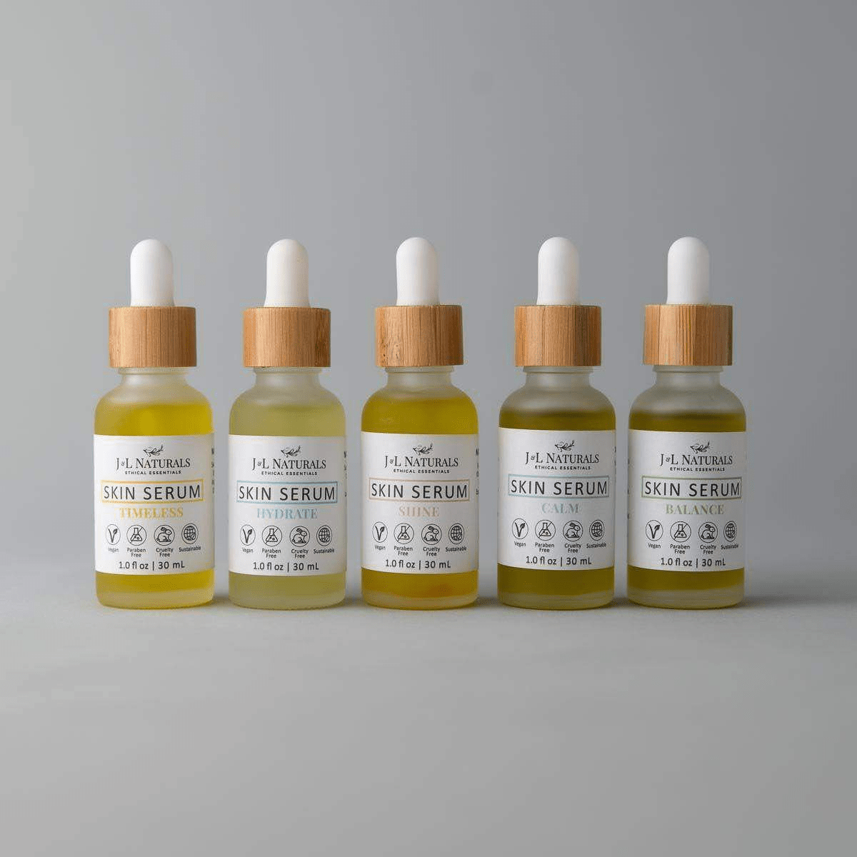 Skin Serum Bundle (5-Pack) – Plant-Powered Care for Every Skin Type