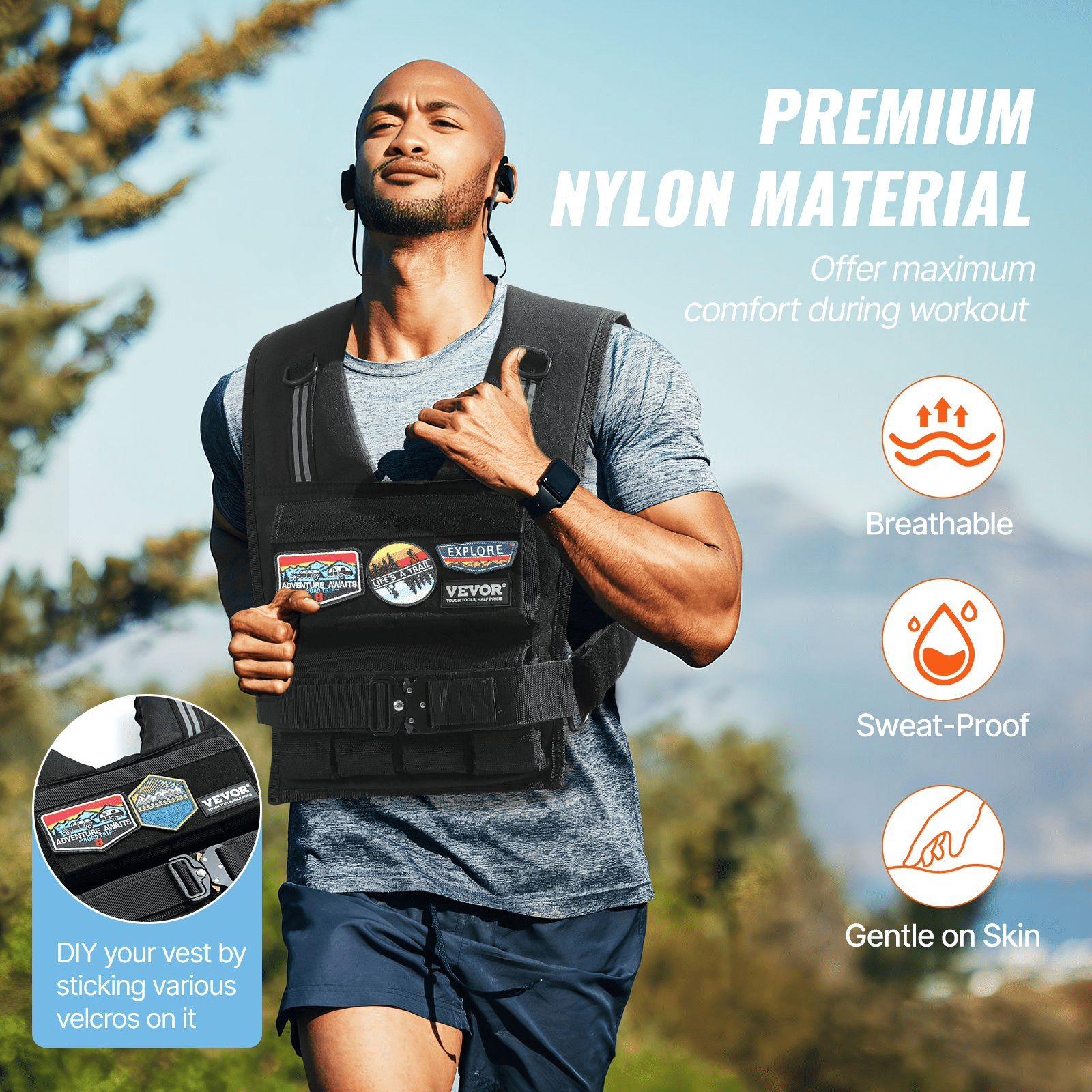 35lb Adjustable Weighted Vest | Strength Training & Running