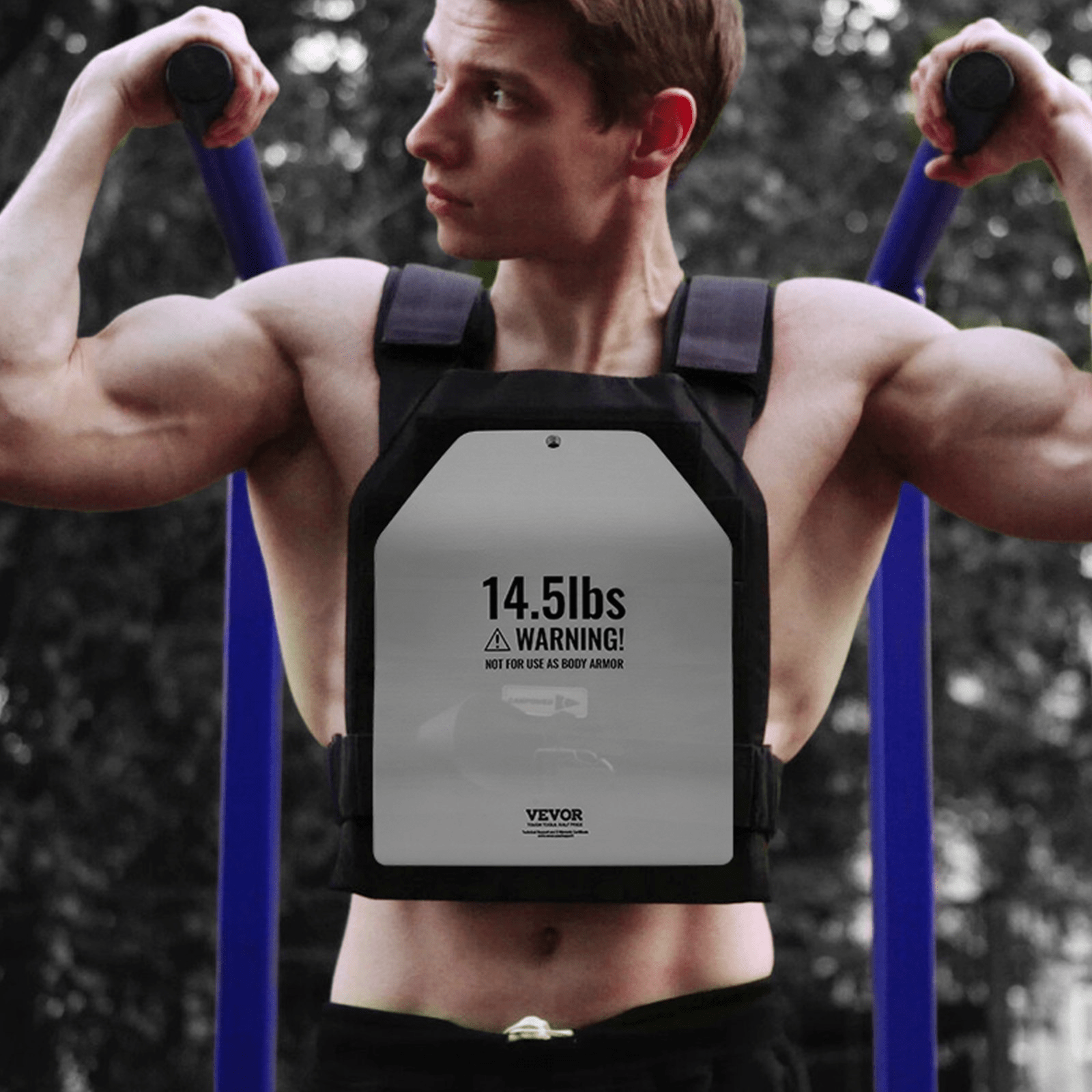 VEVOR Curved Weight Vest Plates - 2x 14.5 LB Plates for Strength Training