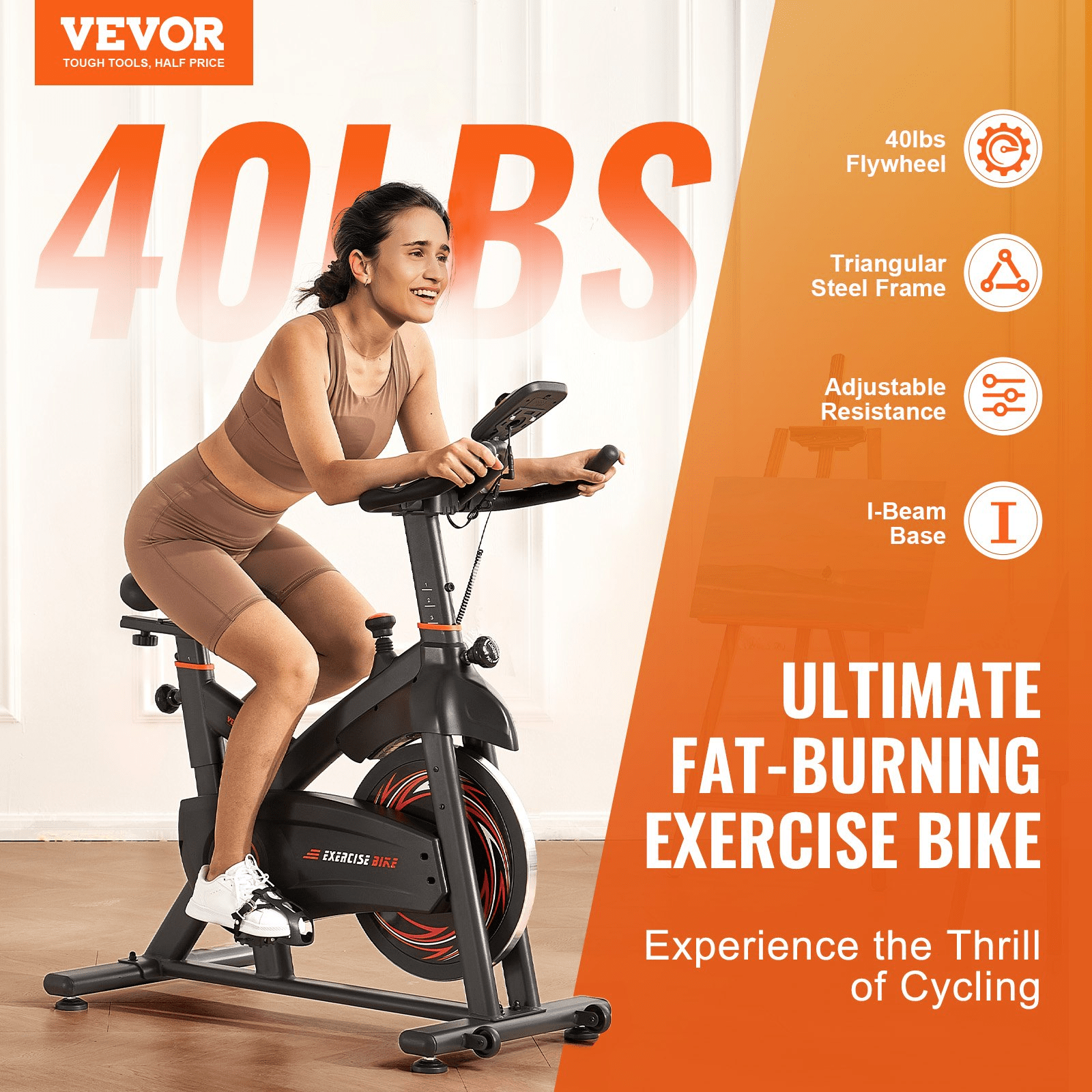 VEVOR Magnetic Exercise Bike for Smooth Indoor Cycling