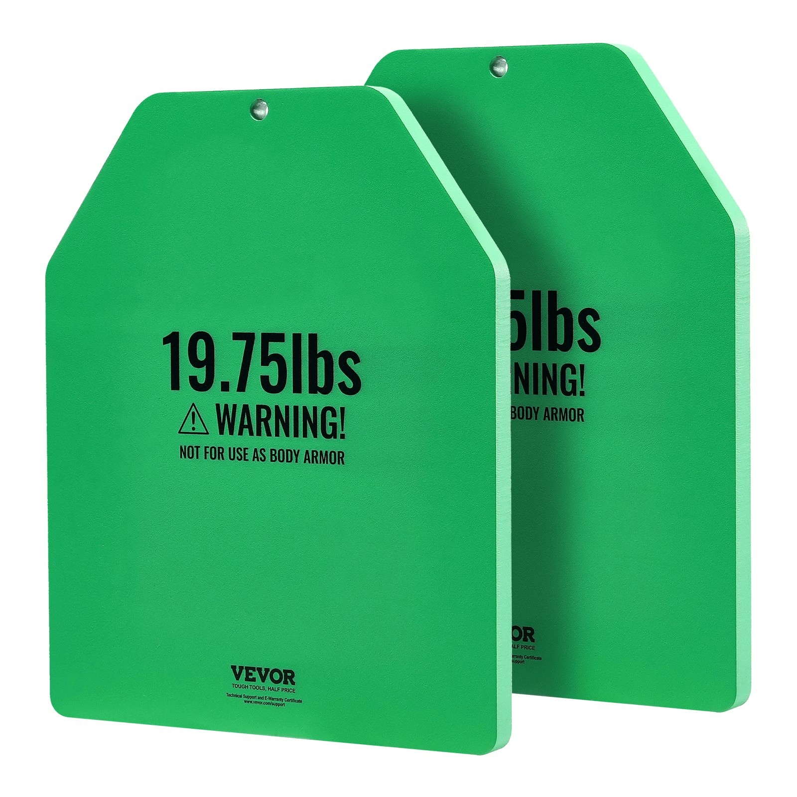 VEVOR Weight Vest Plates Set, 2 x 19.75 lb Steel (39.5 lb Total)