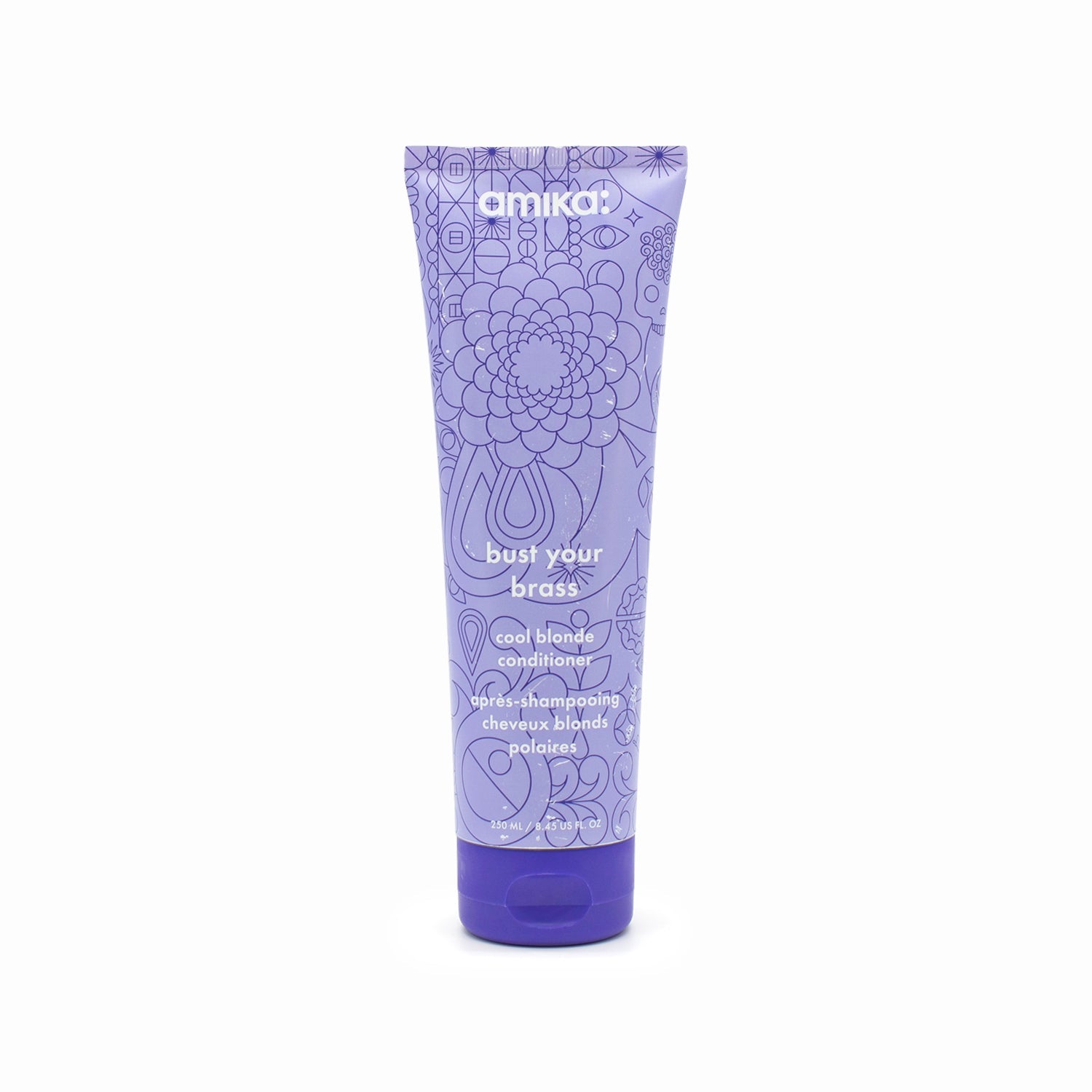 Acondicionador rubio frío Bust Your Brass de Amika, 237 ml (8.45 oz) - Envase imperfecto