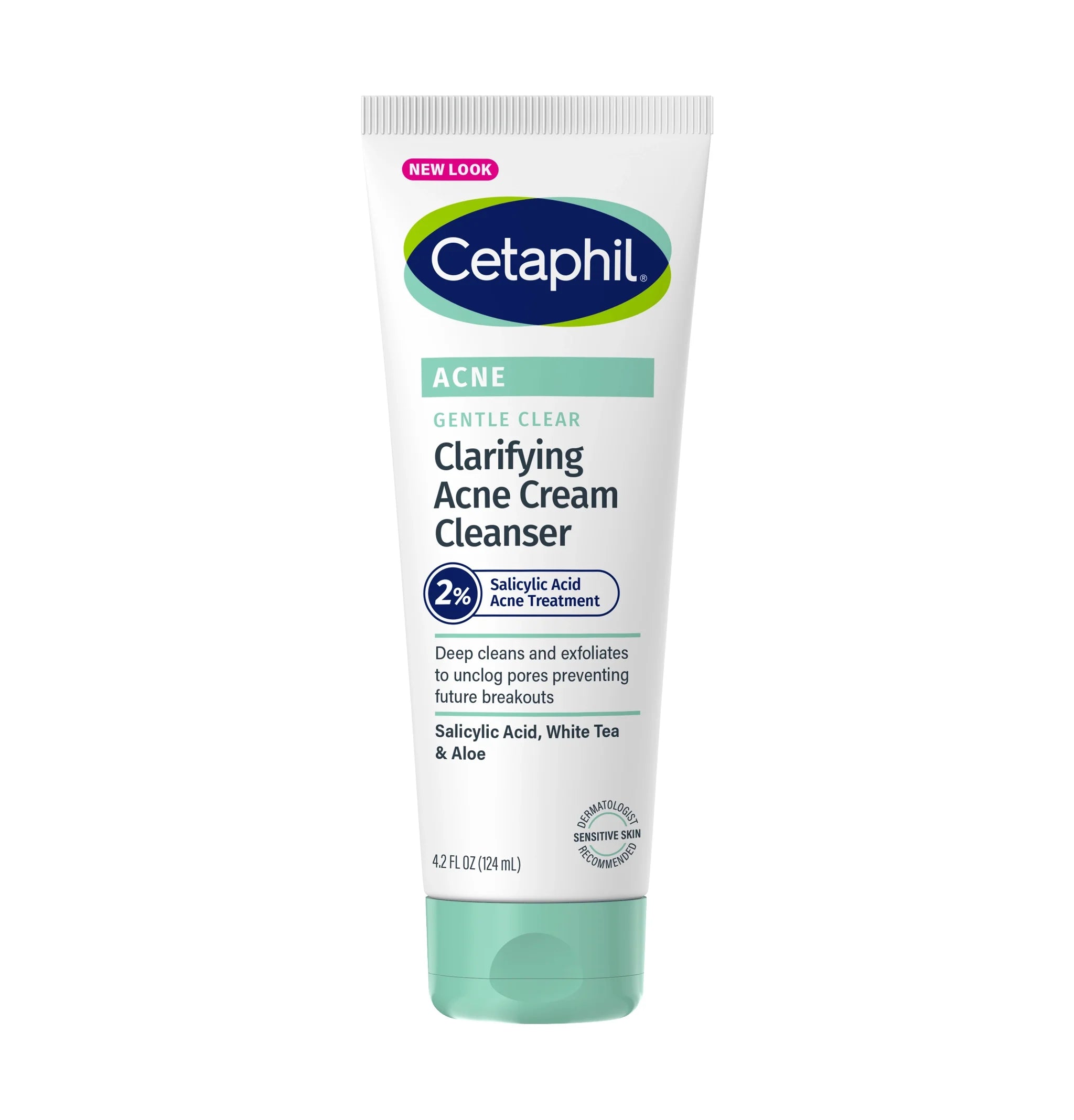 Cetaphil Gentle Clear Limpiador en crema clarificante para el acné 4.2 fl oz - Nuevo