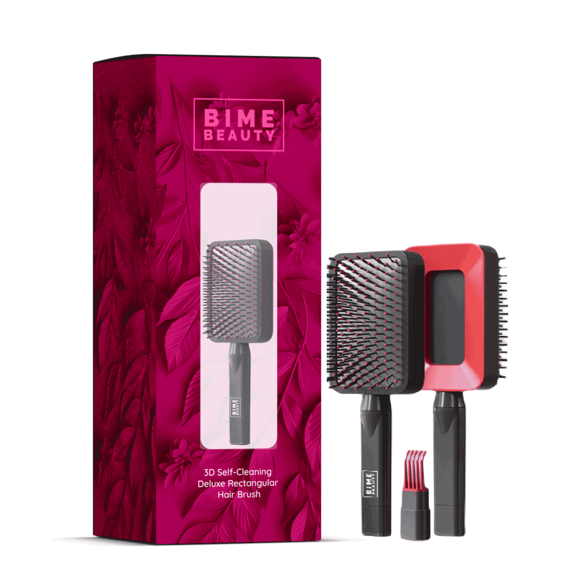 3D Self-Cleaning Deluxe Hair Brush – Effortless Detangling & Frizz Control