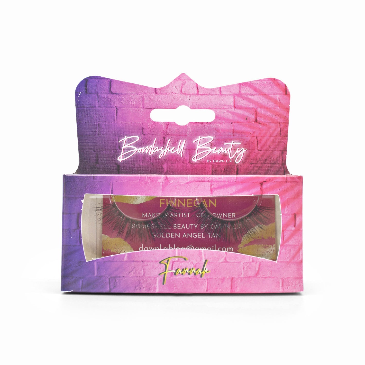 Pestañas de lujo Bombshell Beauty FARRAH - Caja Imperfecta