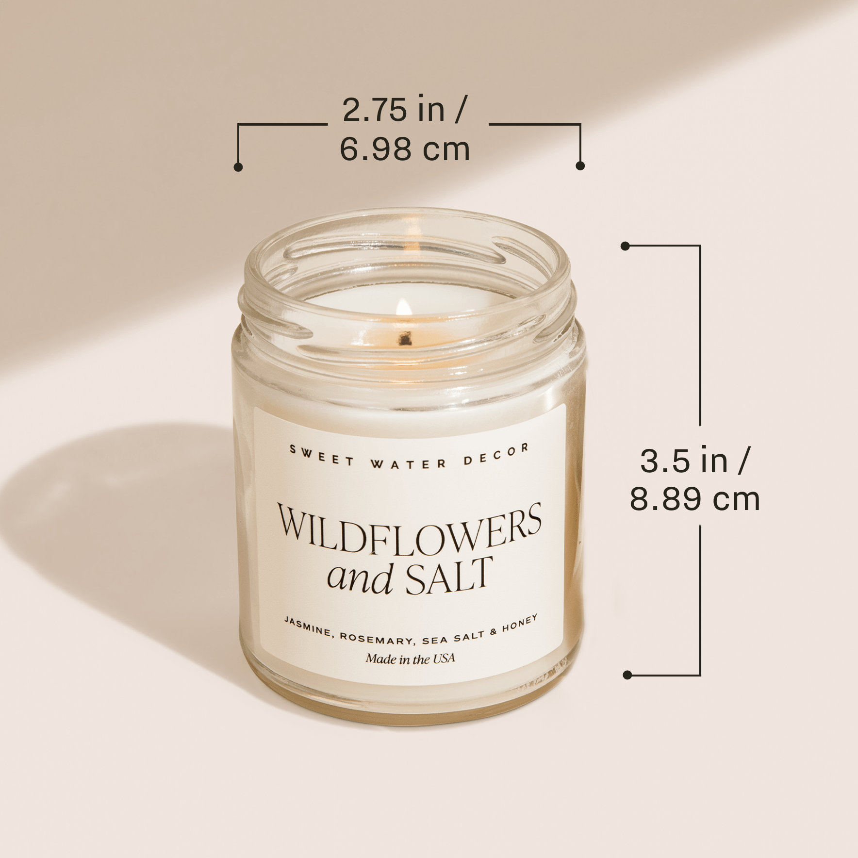 Vela de soja Autumn Orchard - Estampada, 250 g - Tarro transparente (Sidra caliente)