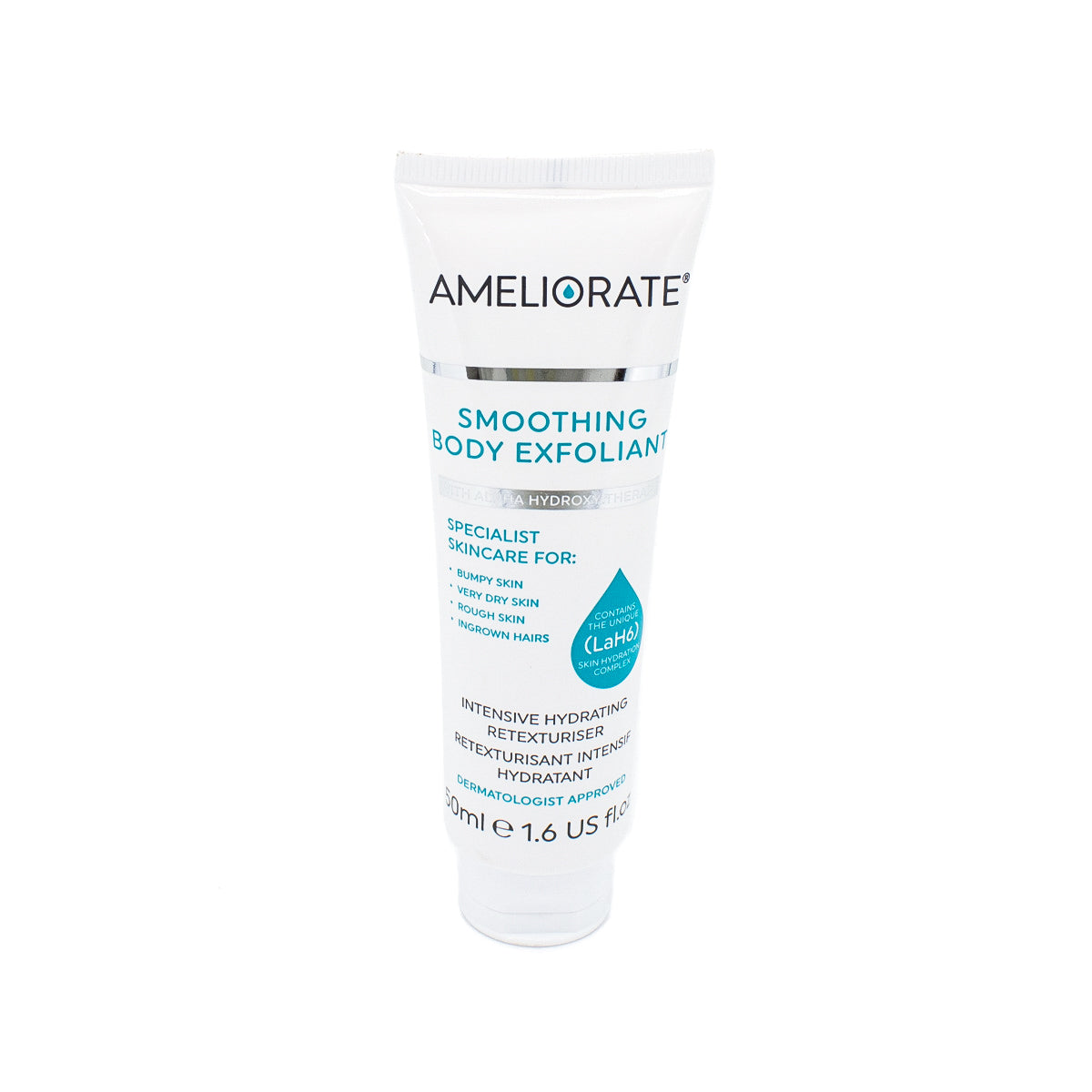 Exfoliante corporal suavizante AMELIORATE 1.6 oz - Falta una pequeña cantidad 