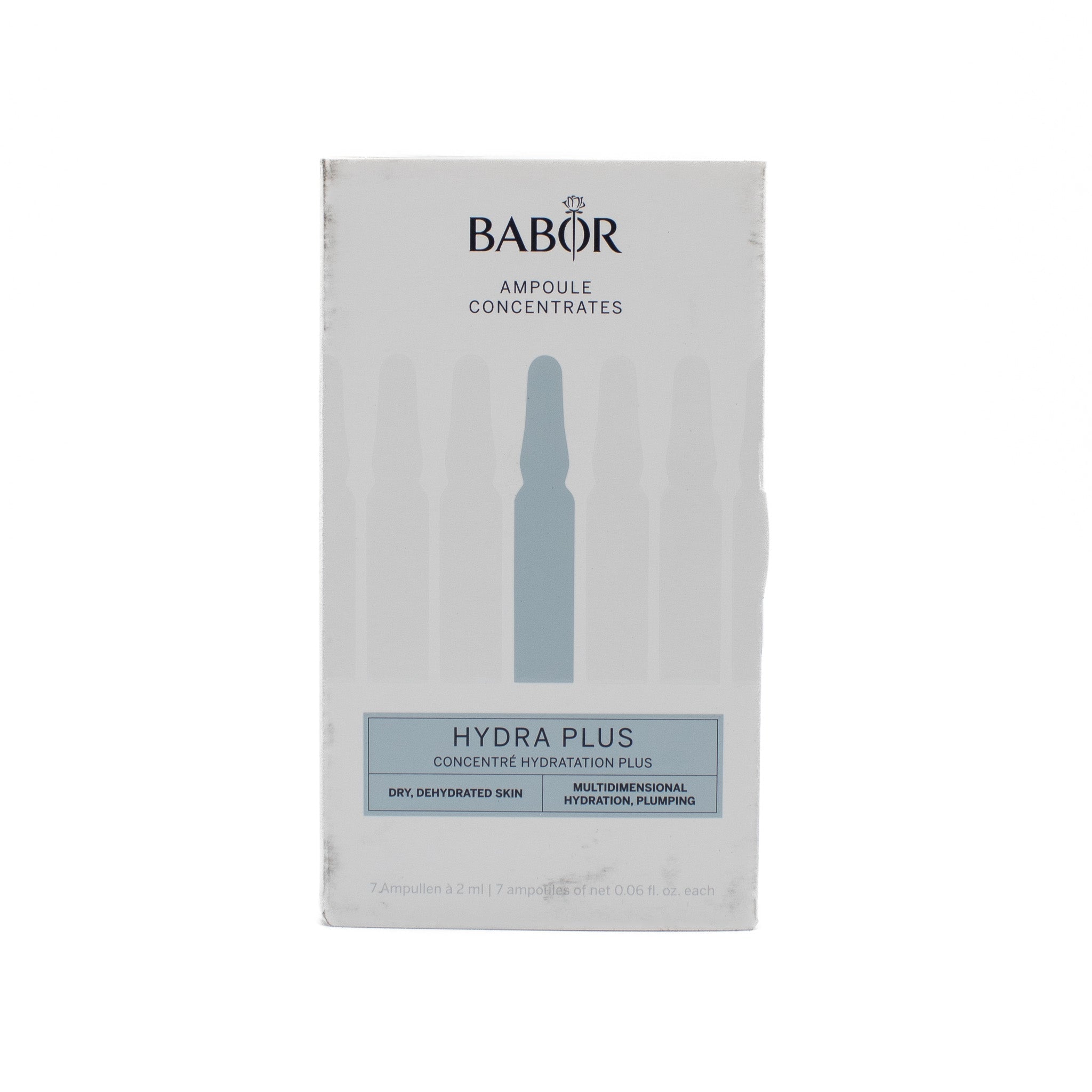 Ampolla BABOR Concentrados Hydra Plus Piel Seca Deshidratada 0.06oz - Caja Imperfecta