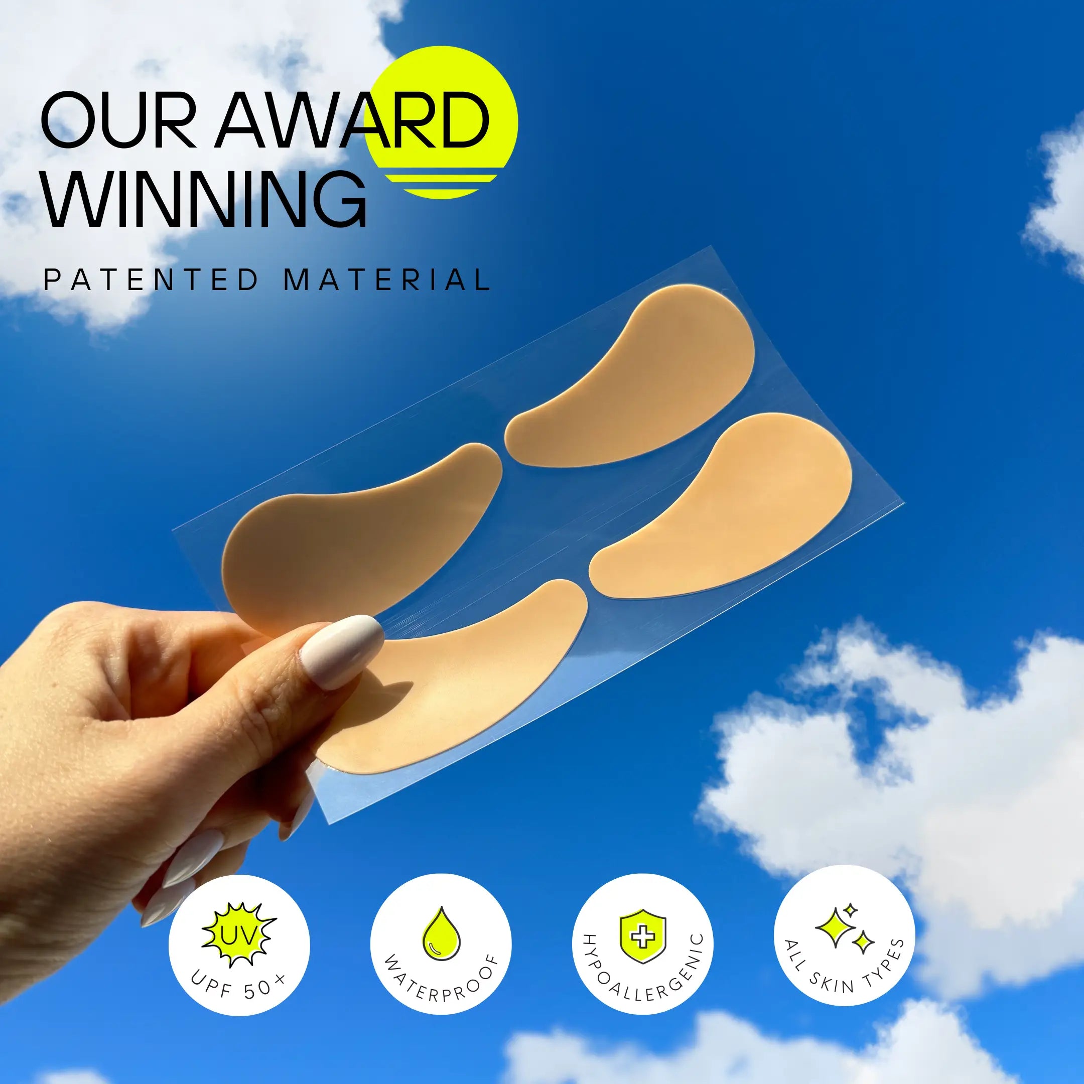 Protección UV debajo de los ojos