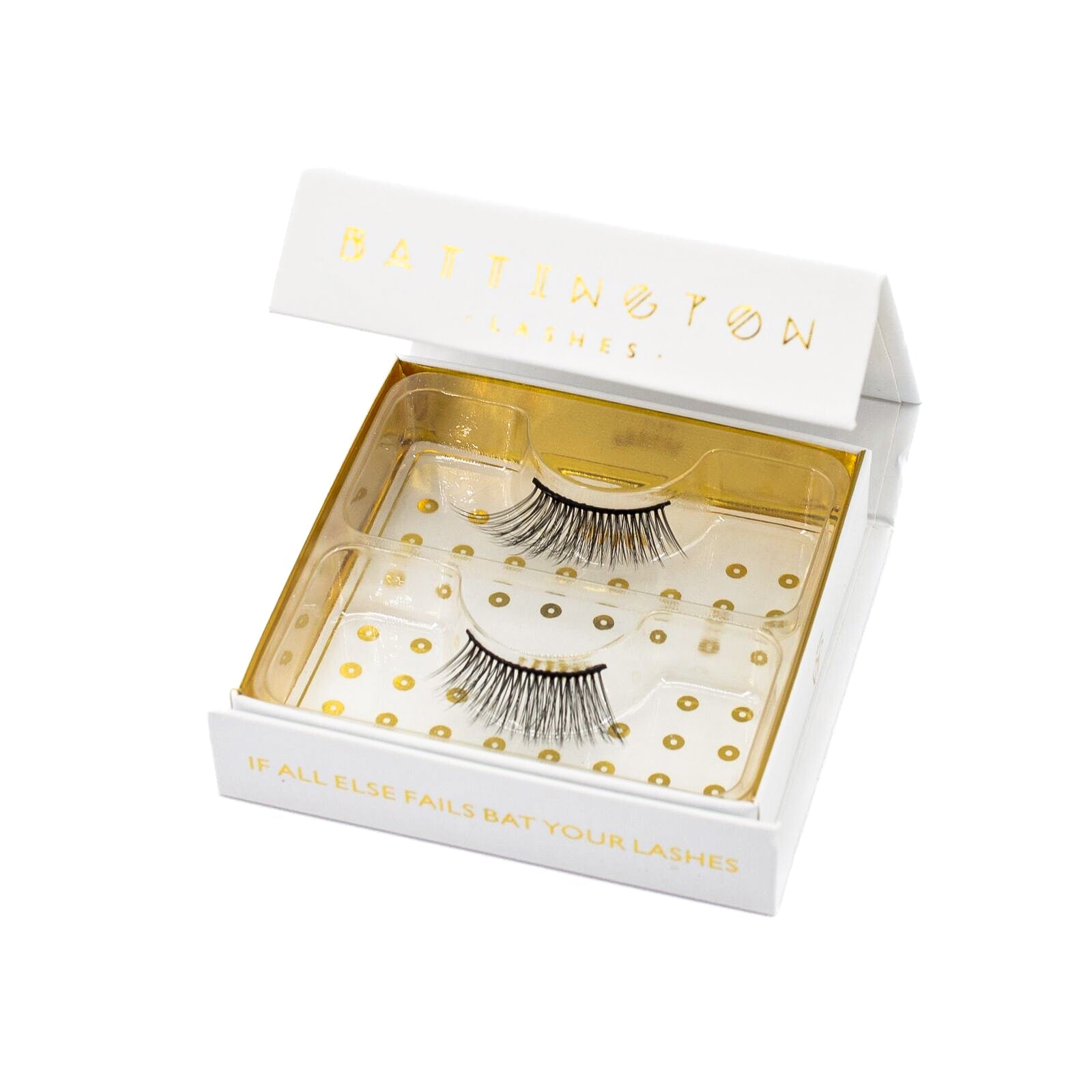 Pestañas postizas Battington Demi 3D Silk Half - 1 par - Nuevas