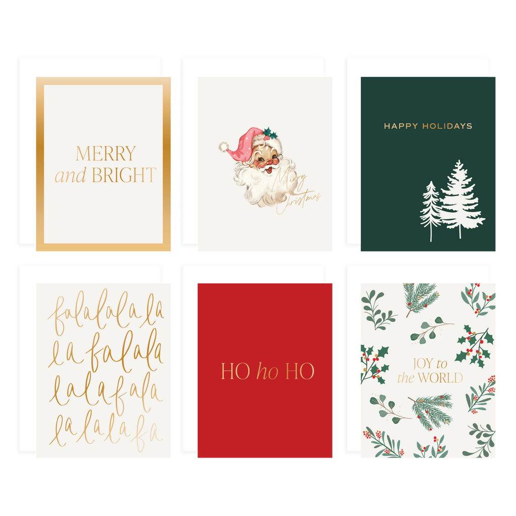 Assorted Holiday Card Set - Pack of 12